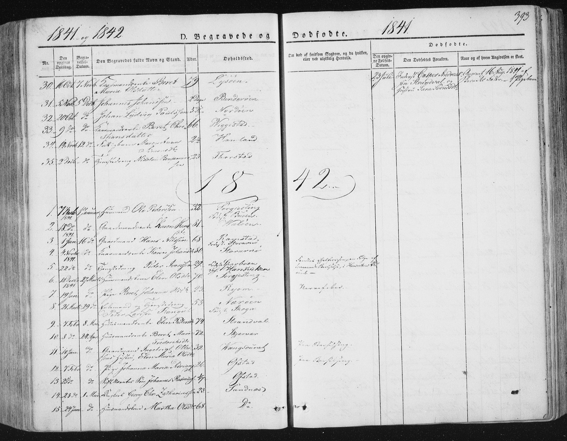 Ministerialprotokoller, klokkerbøker og fødselsregistre - Nord-Trøndelag, SAT/A-1458/784/L0669: Parish register (official) no. 784A04, 1829-1859, p. 393