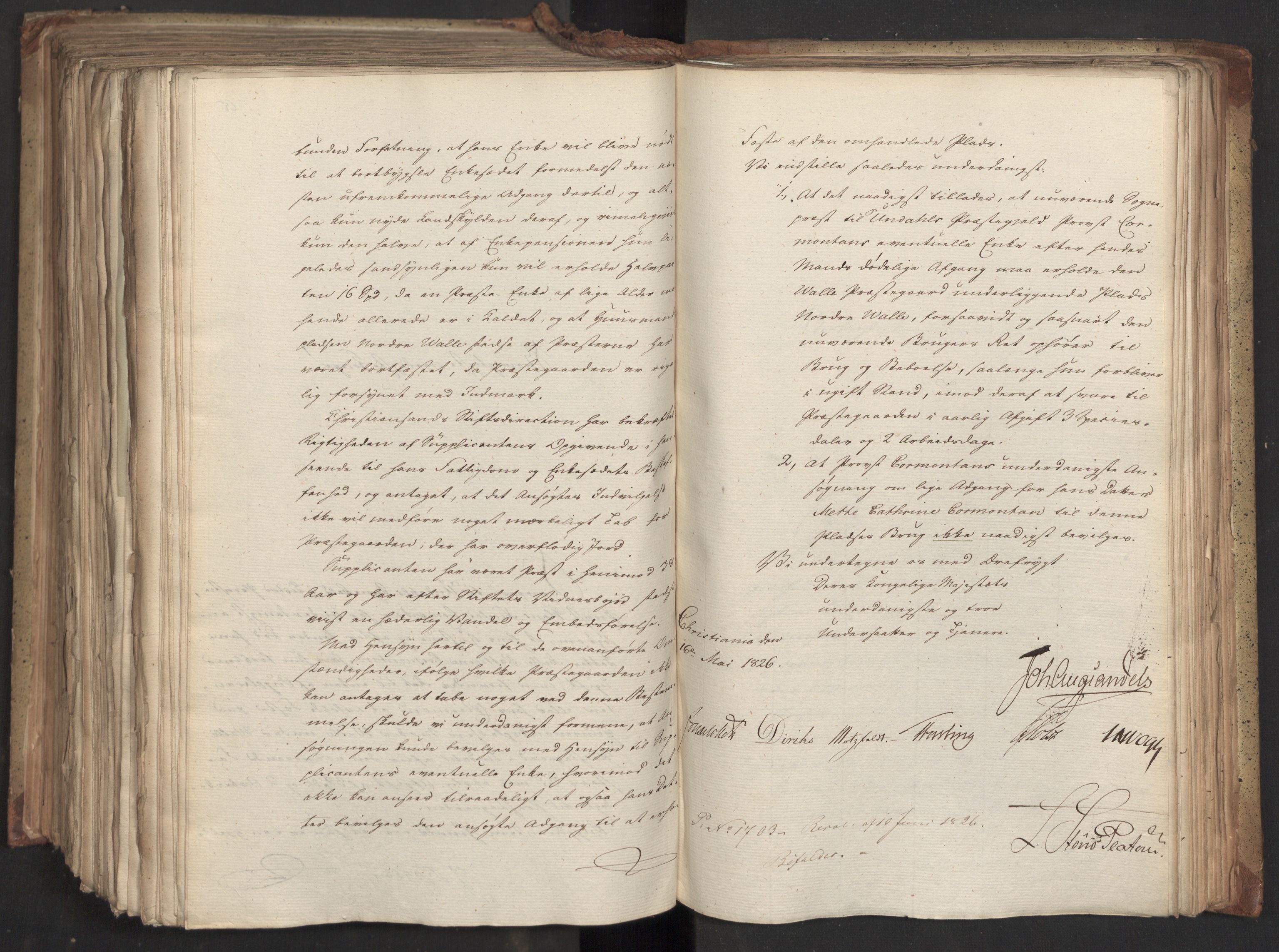 Statsrådsavdelingen i Stockholm, AV/RA-S-1003/D/Da/L0046: Regjeringsinnstillinger nr. 3308-3500, 1826, p. 423