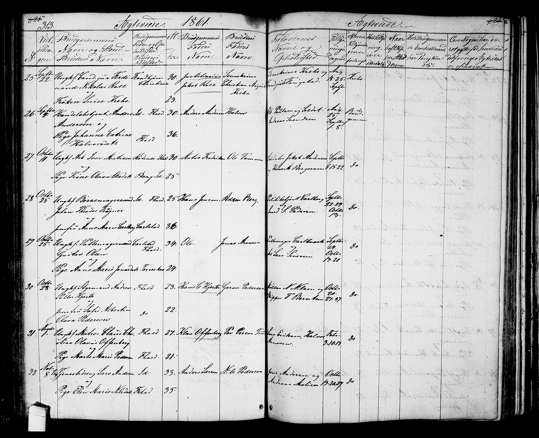 Halden prestekontor Kirkebøker, SAO/A-10909/G/Ga/L0005a: Parish register (copy) no. 5A, 1855-1864, p. 313