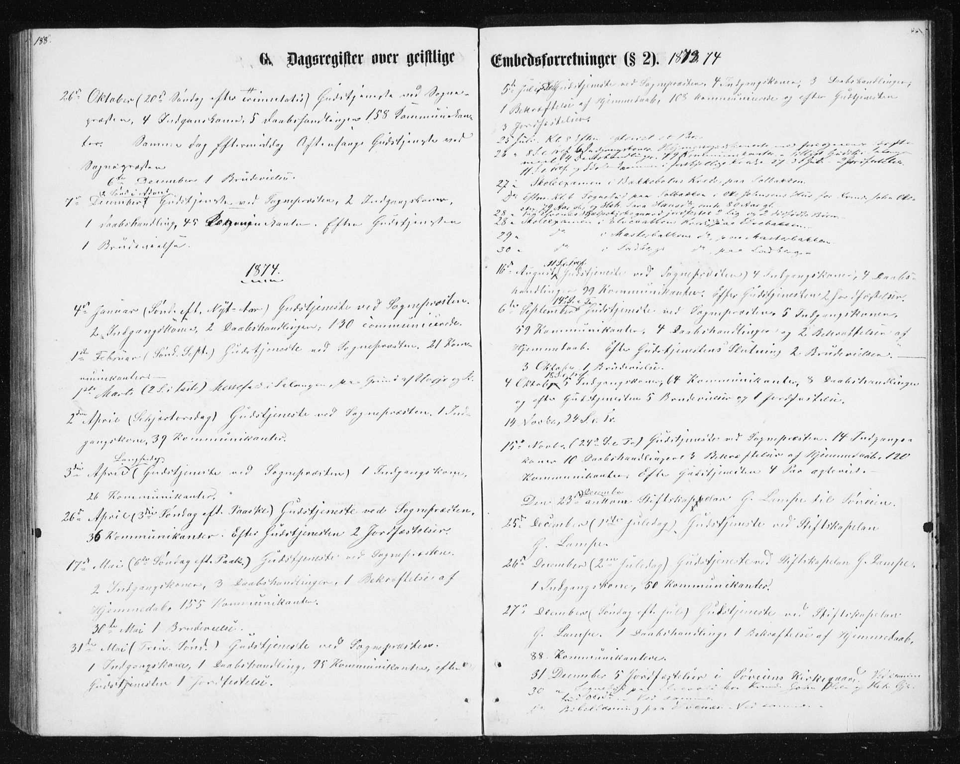 Ibestad sokneprestembete, SATØ/S-0077/H/Ha/Hab/L0013klokker: Parish register (copy) no. 13, 1865-1879, p. 188