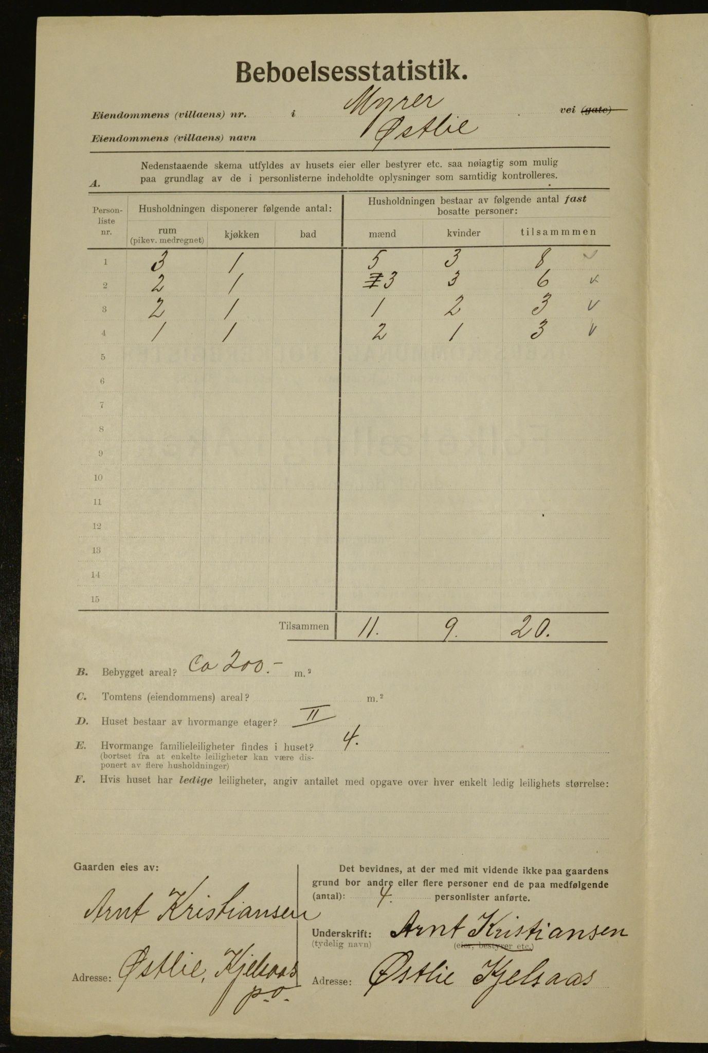 , Municipal Census 1923 for Aker, 1923, p. 15973