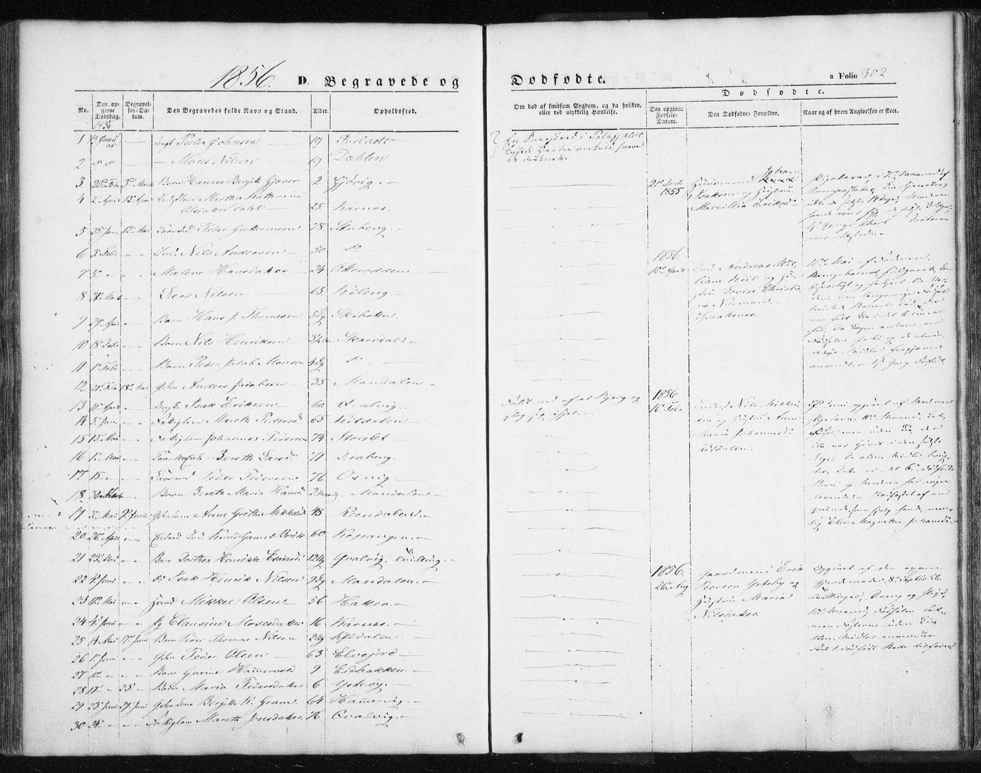 Lyngen sokneprestembete, SATØ/S-1289/H/He/Hea/L0004kirke: Parish register (official) no. 4, 1839-1858, p. 302