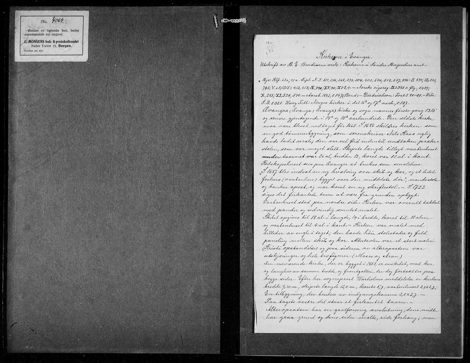 Evanger sokneprestembete, SAB/A-99924: Parish register (copy) no. A 6, 1918-1941