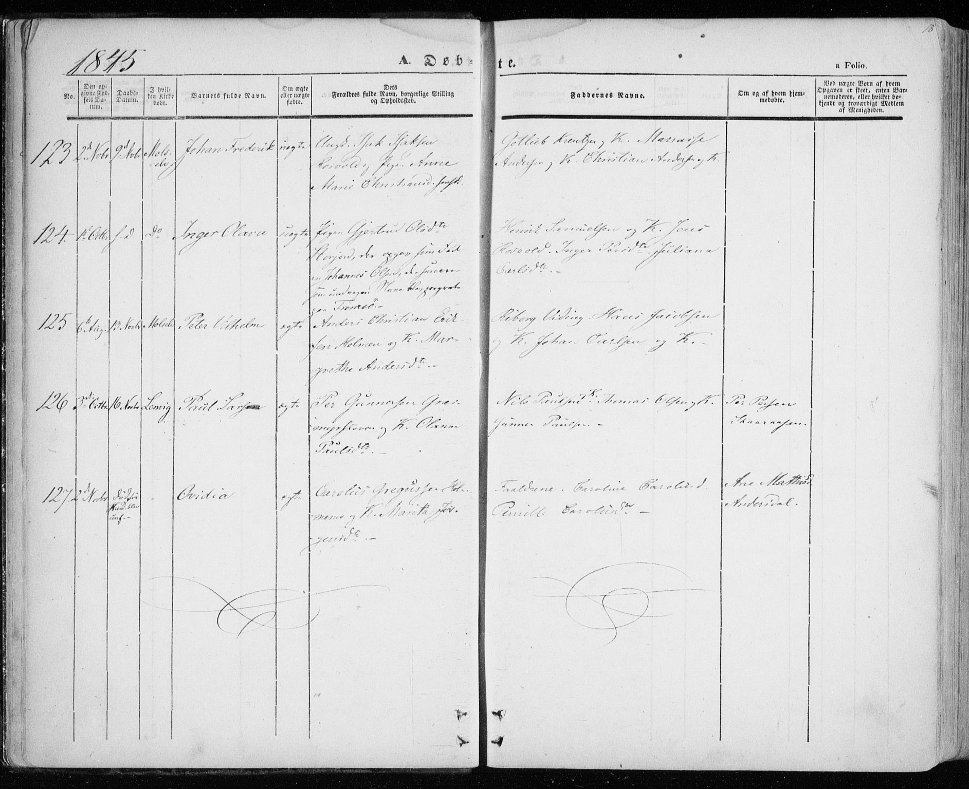 Lenvik sokneprestembete, SATØ/S-1310/H/Ha/Haa/L0006kirke: Parish register (official) no. 6, 1845-1854, p. 18