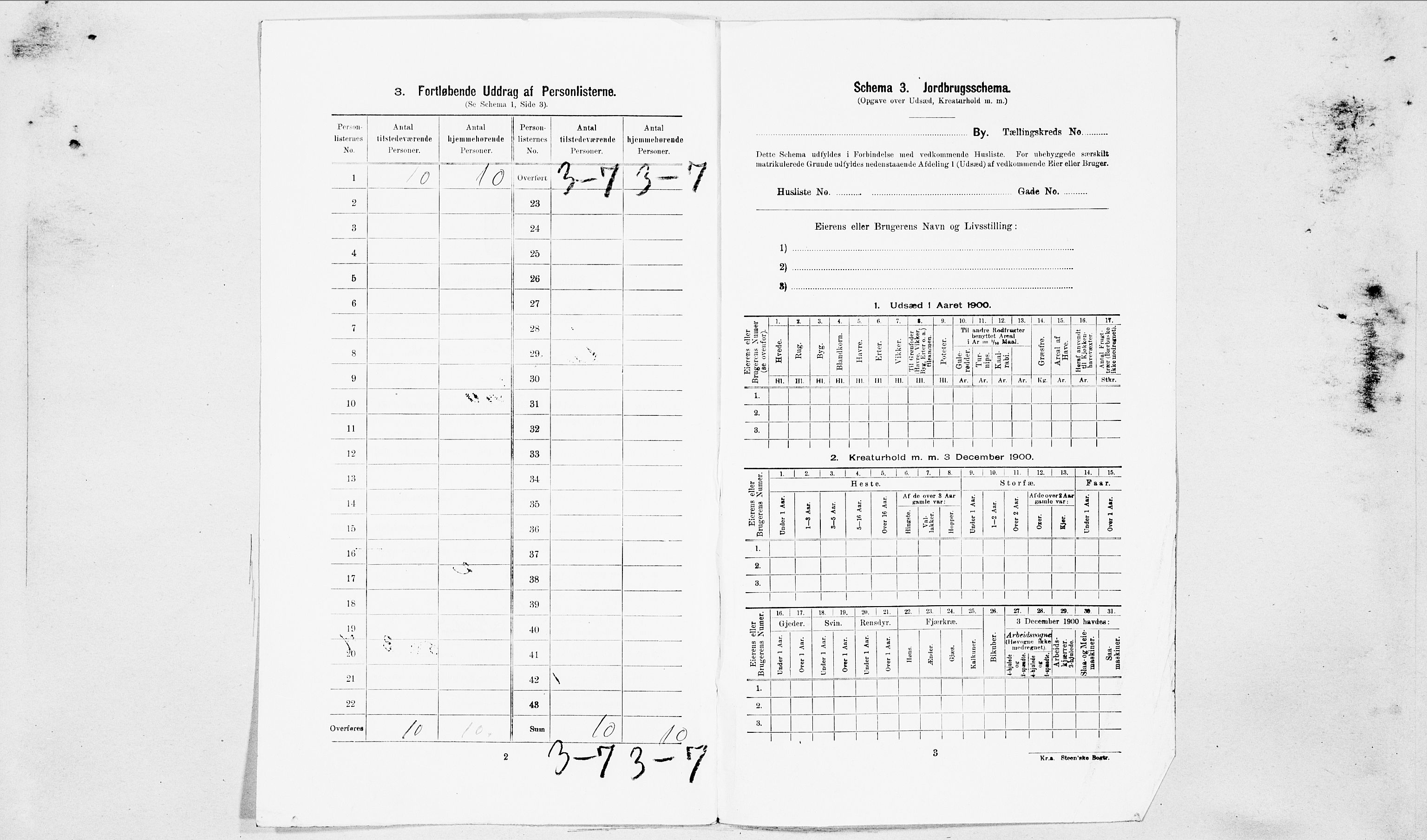 SAT, 1900 census for Ålesund, 1900, p. 2506