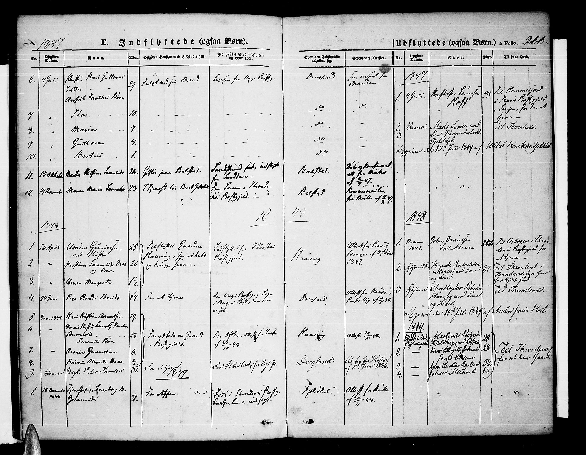 Ministerialprotokoller, klokkerbøker og fødselsregistre - Nordland, AV/SAT-A-1459/865/L0929: Parish register (copy) no. 865C01, 1840-1866, p. 266