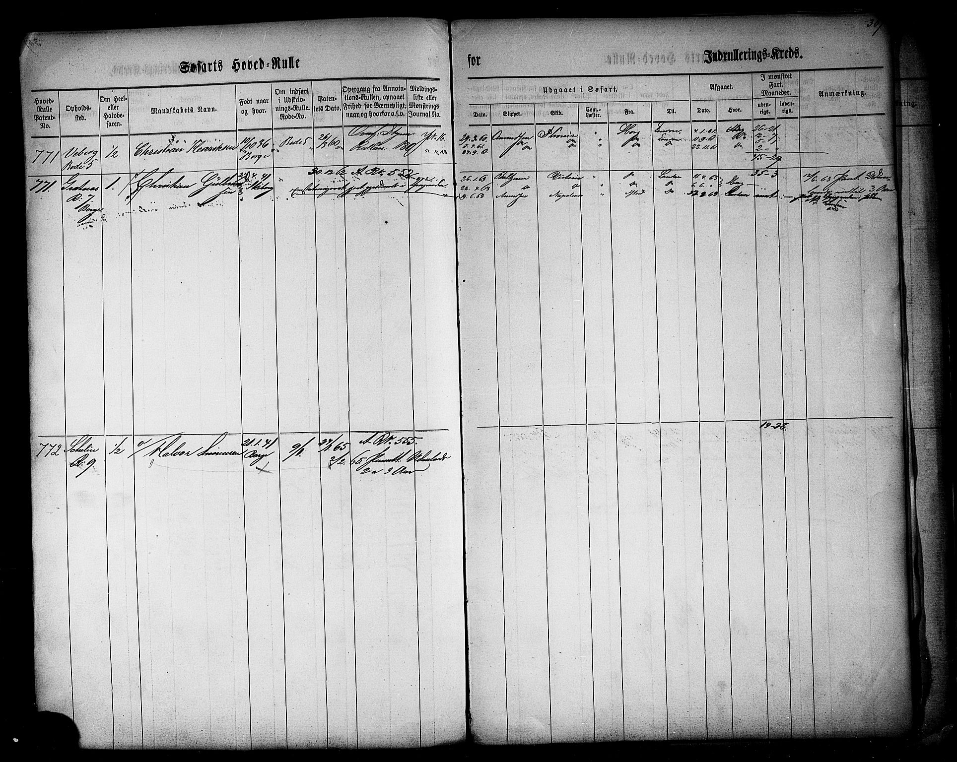 Fredrikstad mønstringskontor, SAO/A-10569b/F/Fc/Fcb/L0001: Hovedrulle, 1860, p. 230