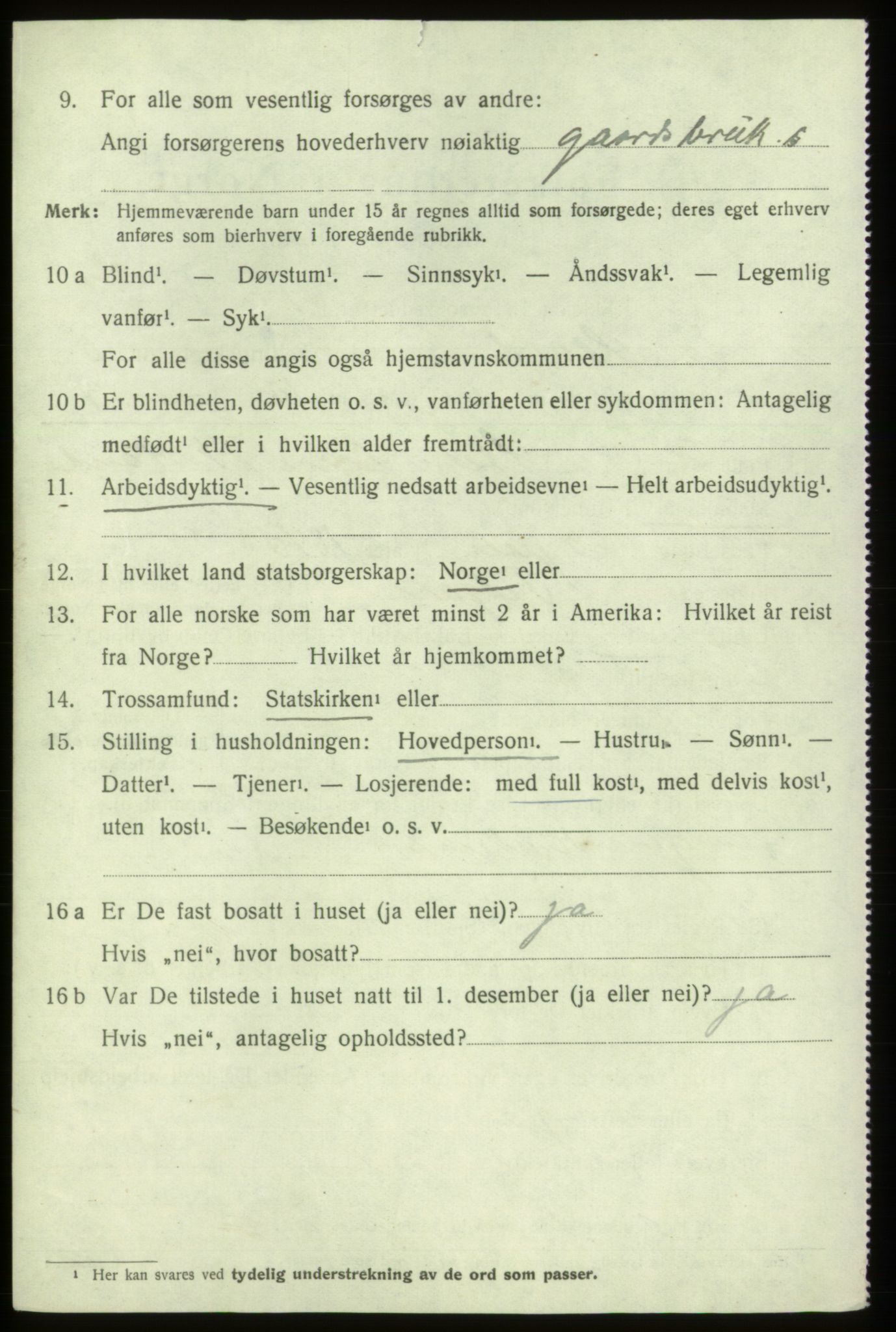 SAB, 1920 census for Stord, 1920, p. 2114