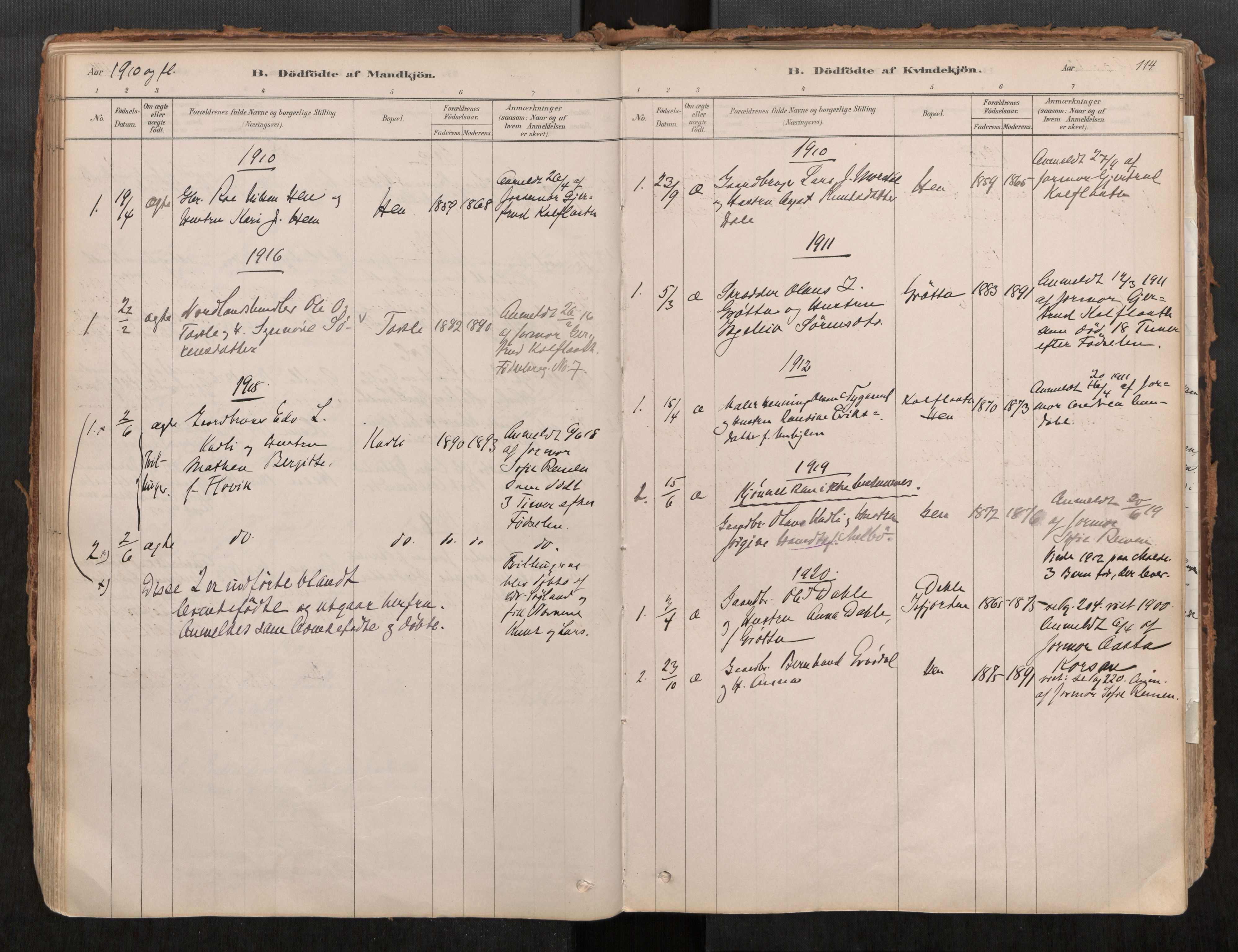 Ministerialprotokoller, klokkerbøker og fødselsregistre - Møre og Romsdal, SAT/A-1454/545/L0594: Parish register (official) no. 545A03, 1878-1920, p. 114