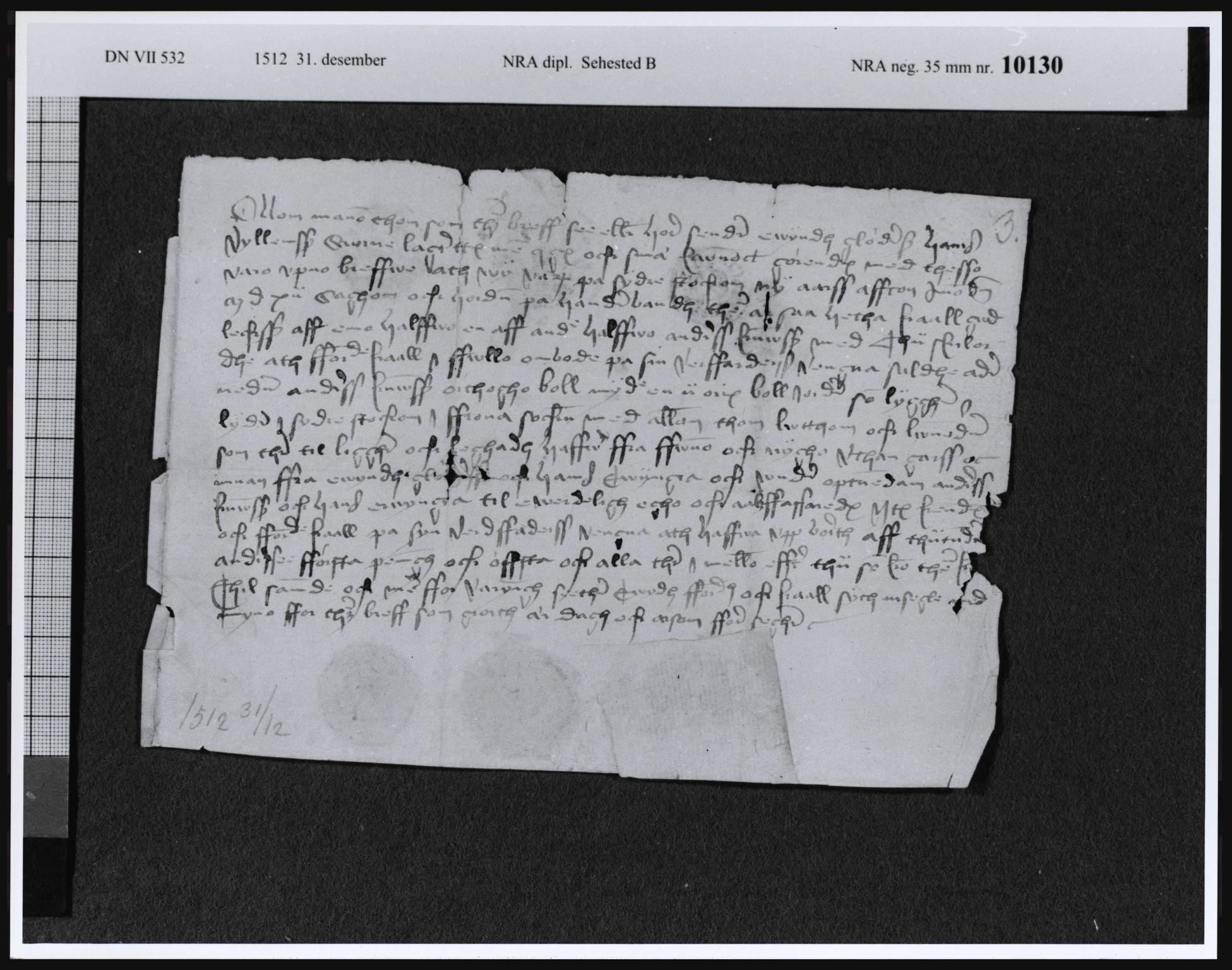 Riksarkivets diplomsamling, AV/RA-EA-5965/F07/F07b, 1392-1671, p. 1