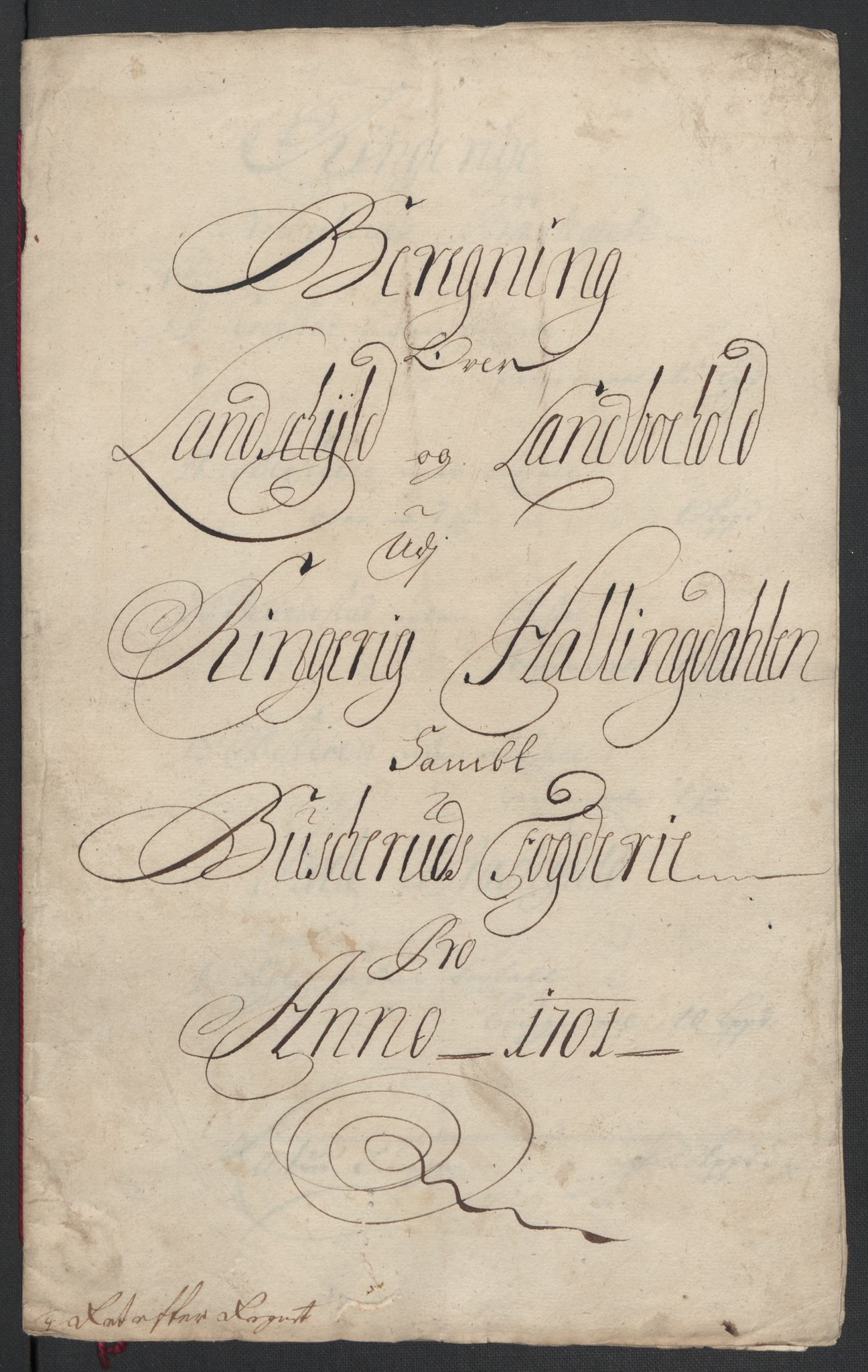 Rentekammeret inntil 1814, Reviderte regnskaper, Fogderegnskap, AV/RA-EA-4092/R22/L1458: Fogderegnskap Ringerike, Hallingdal og Buskerud, 1701, p. 18