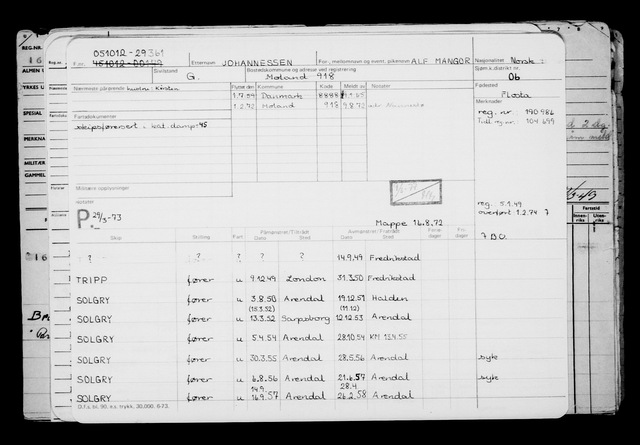 Direktoratet for sjømenn, AV/RA-S-3545/G/Gb/L0107: Hovedkort, 1912, p. 677