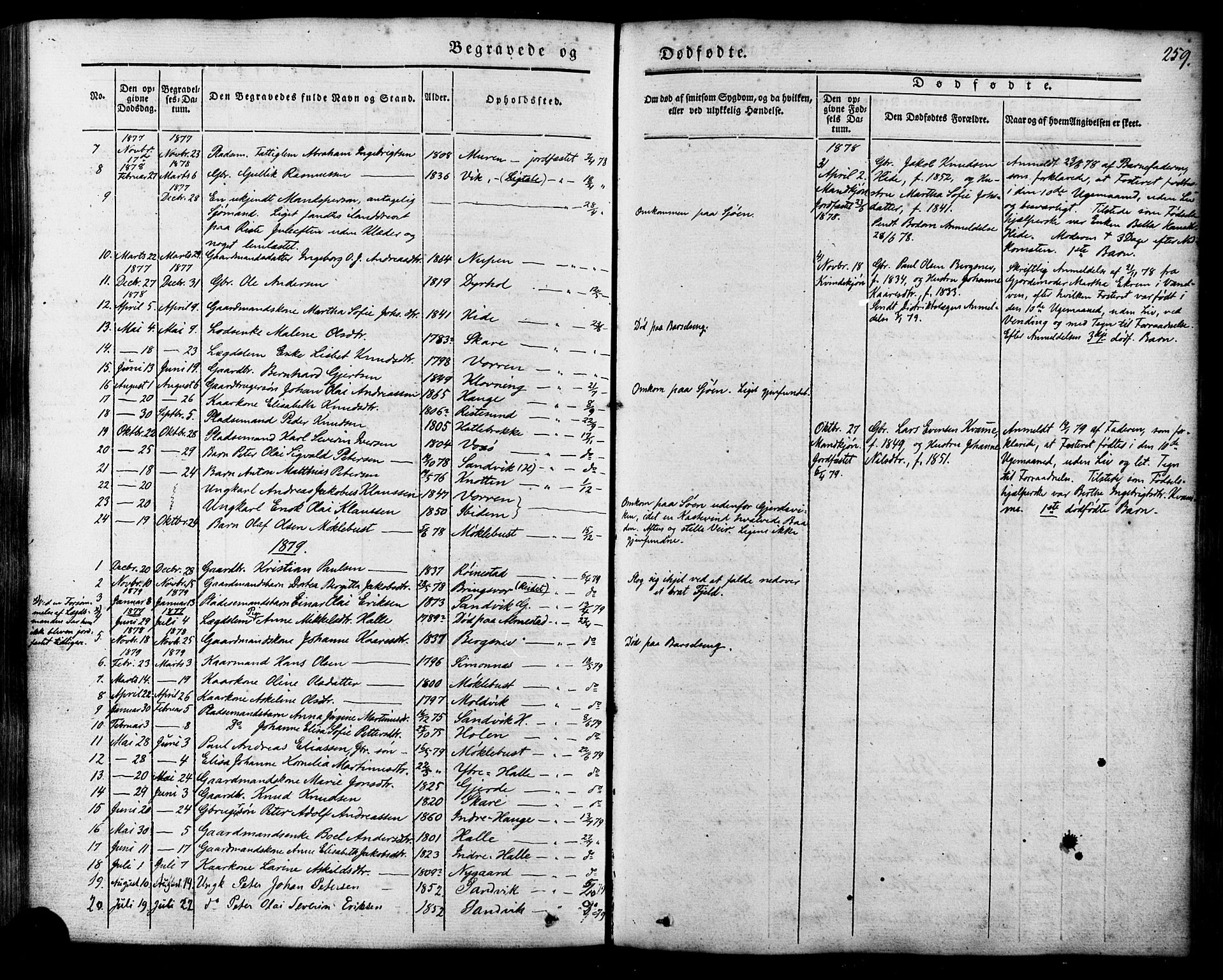 Ministerialprotokoller, klokkerbøker og fødselsregistre - Møre og Romsdal, AV/SAT-A-1454/503/L0034: Parish register (official) no. 503A02, 1841-1884, p. 259