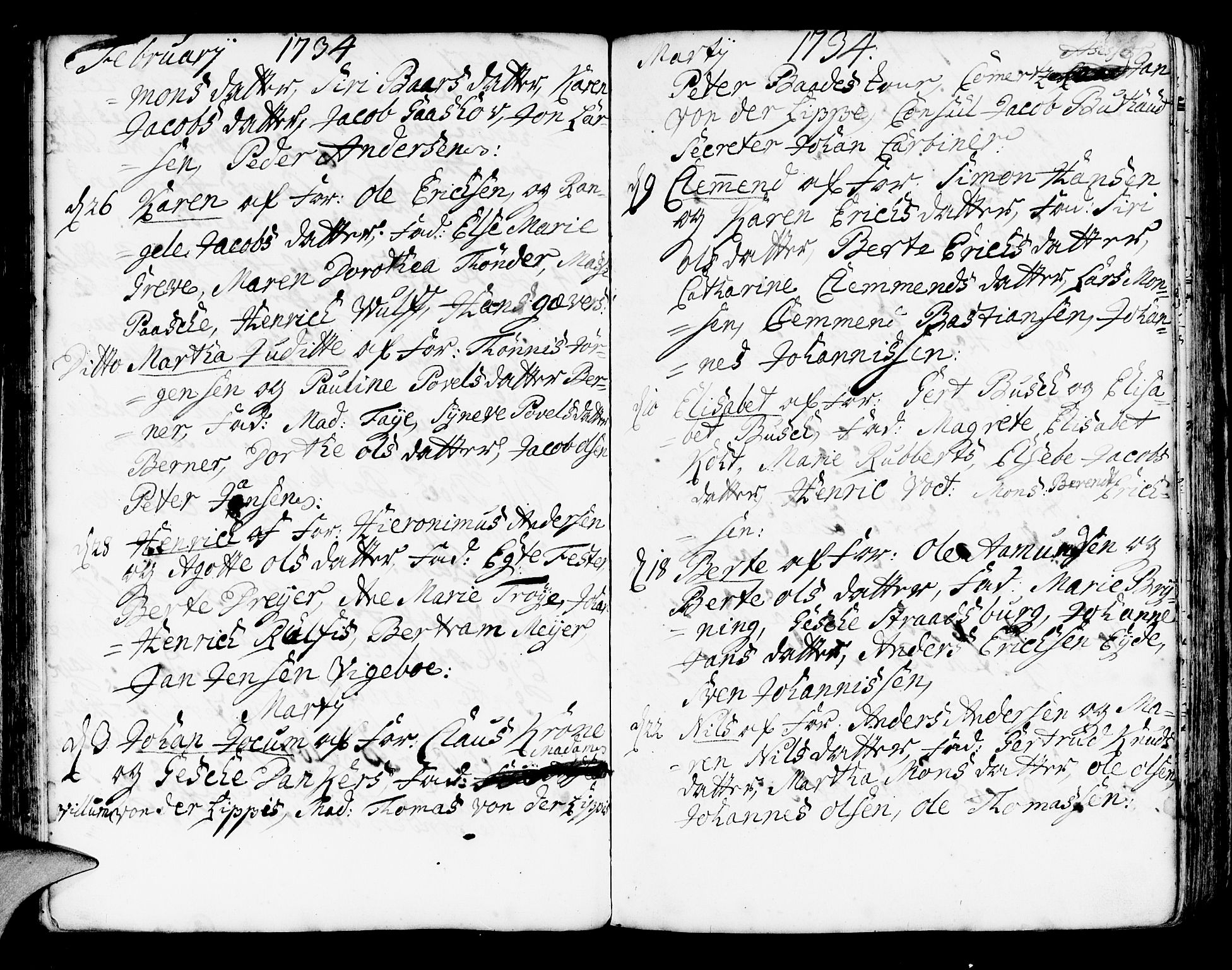 Korskirken sokneprestembete, AV/SAB-A-76101/H/Haa/L0004: Parish register (official) no. A 4, 1720-1750, p. 135