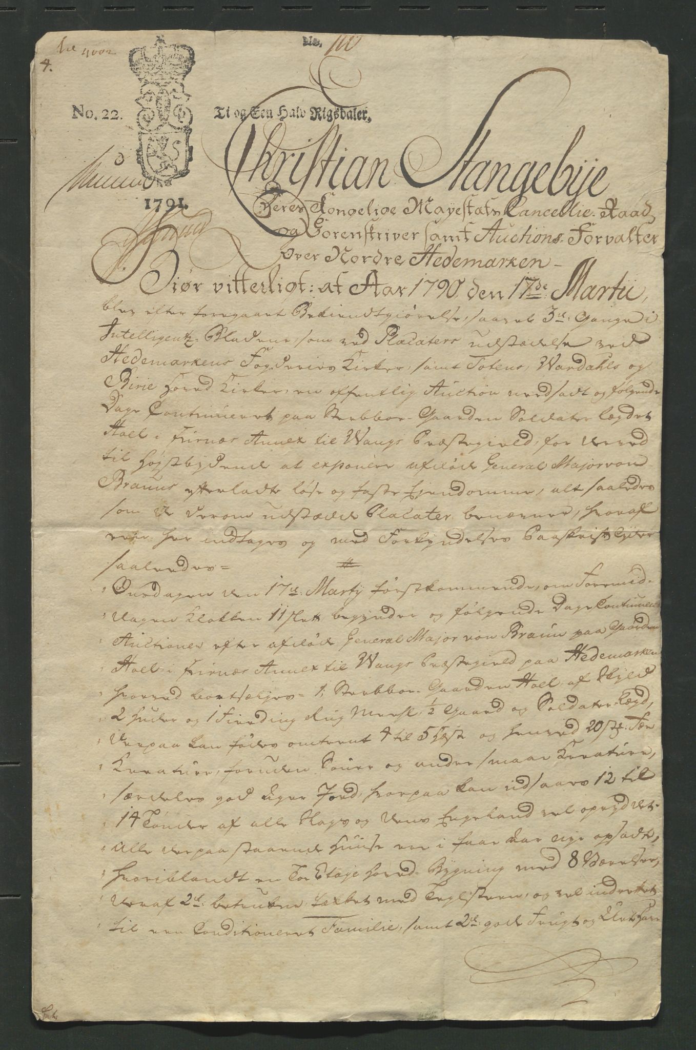 Åker i Vang, Hedmark, og familien Todderud, AV/SAH-ARK-010/F/Fa/L0003: Eiendomsdokumenter, 1751-1910, p. 370