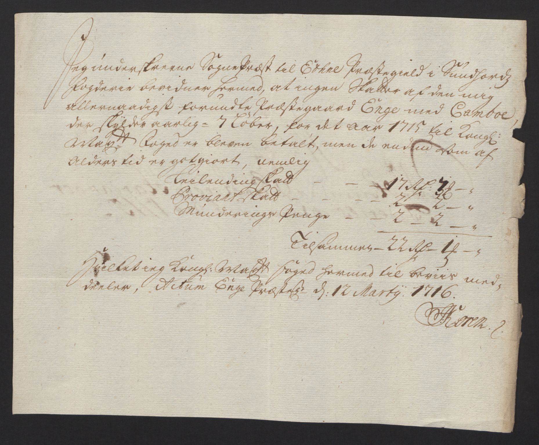 Rentekammeret inntil 1814, Reviderte regnskaper, Fogderegnskap, AV/RA-EA-4092/R48/L2991: Fogderegnskap Sunnhordland og Hardanger, 1715, p. 392