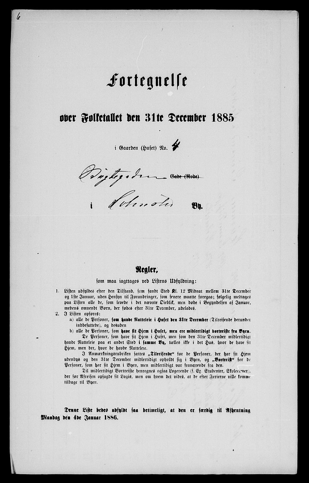 SAKO, 1885 census for 0603 Holmsbu, 1885, p. 6