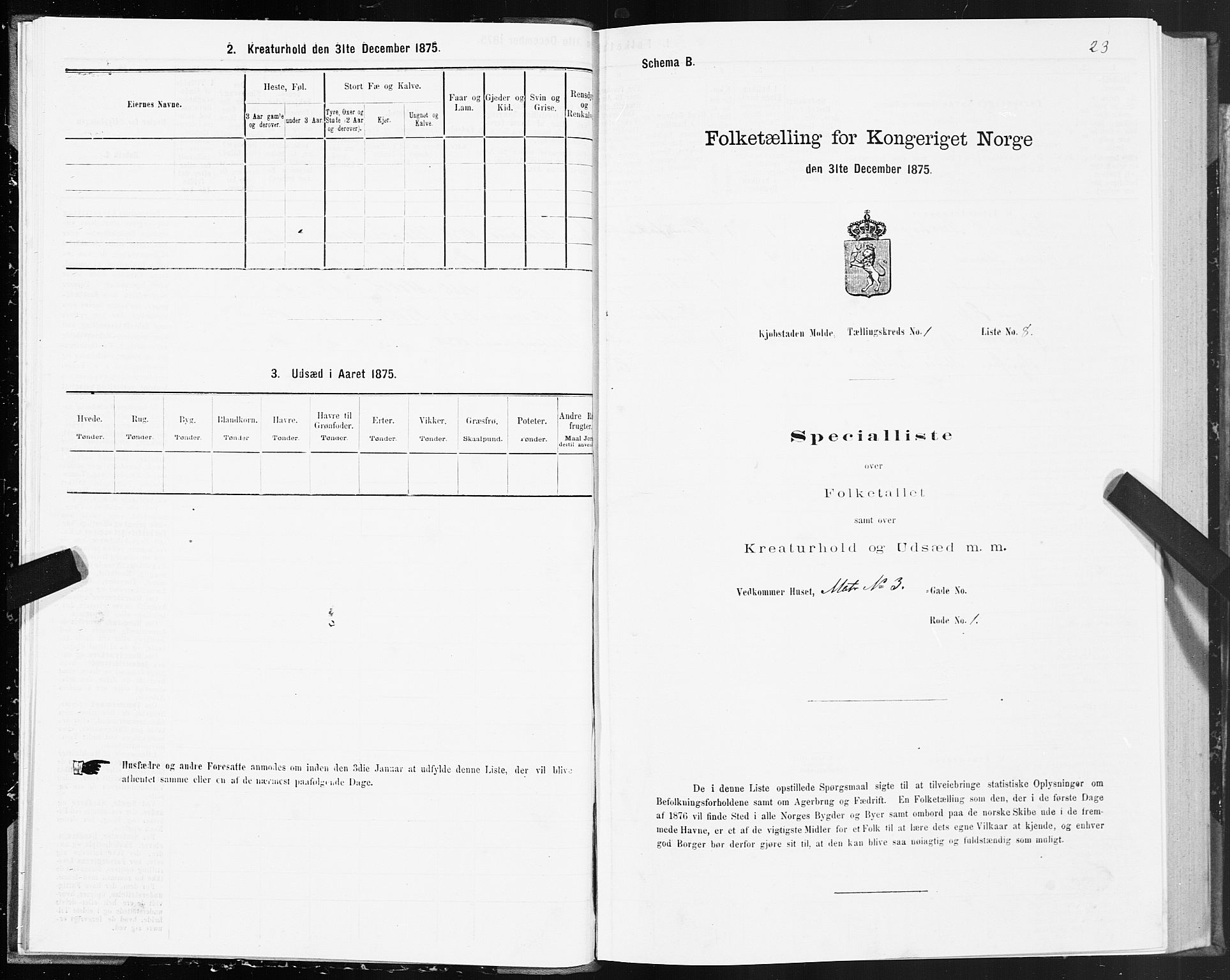 SAT, 1875 census for 1502P Molde, 1875, p. 1023