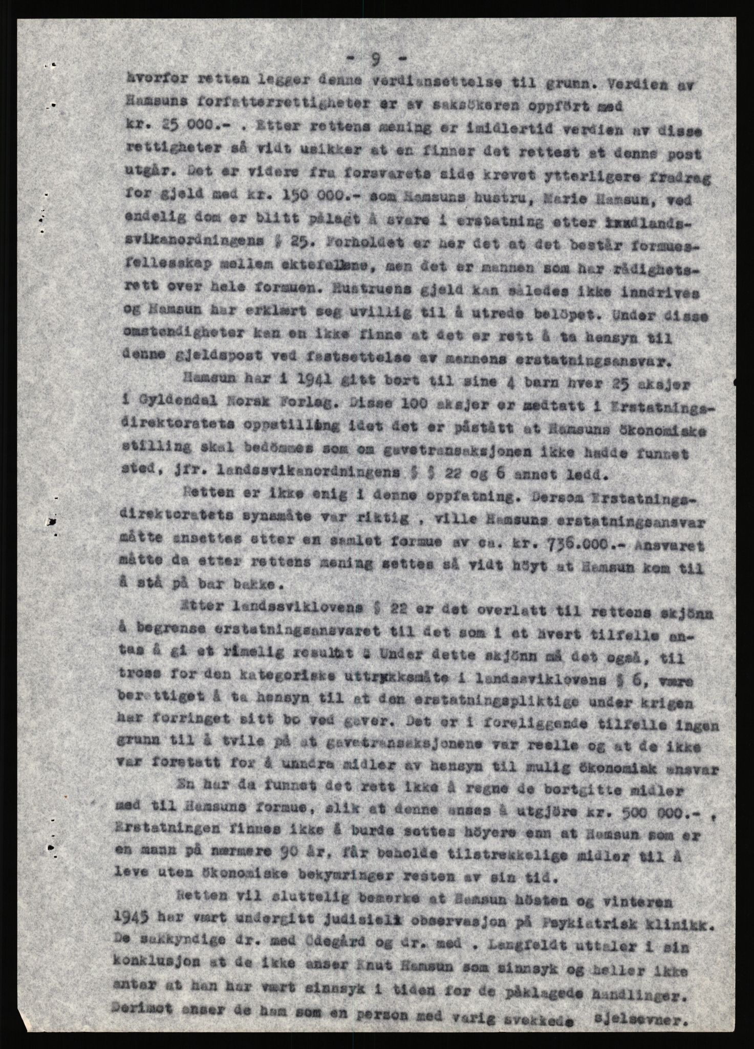 Landssvikarkivet, Arendal politikammer, AV/RA-S-3138-25/D/Dc, 1945-1951, p. 715