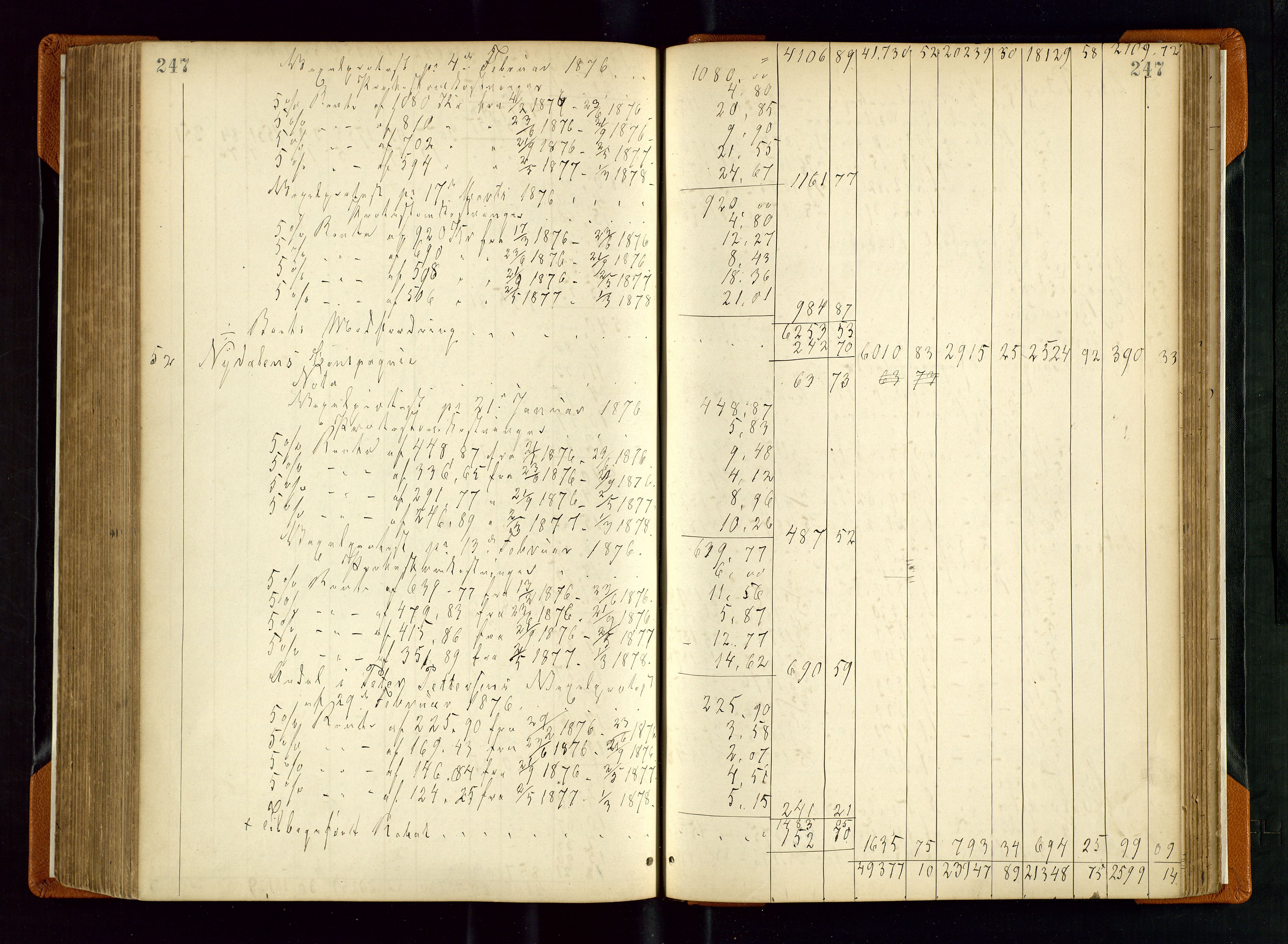 Stavanger byfogd, AV/SAST-A-101408/001/5/50/503BD/L0002: Skifteutlodningsprotokoll, 1871-1878, p. 247