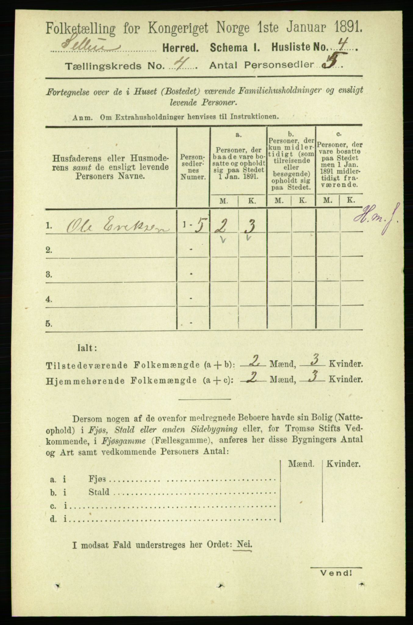 RA, 1891 census for 1664 Selbu, 1891, p. 964