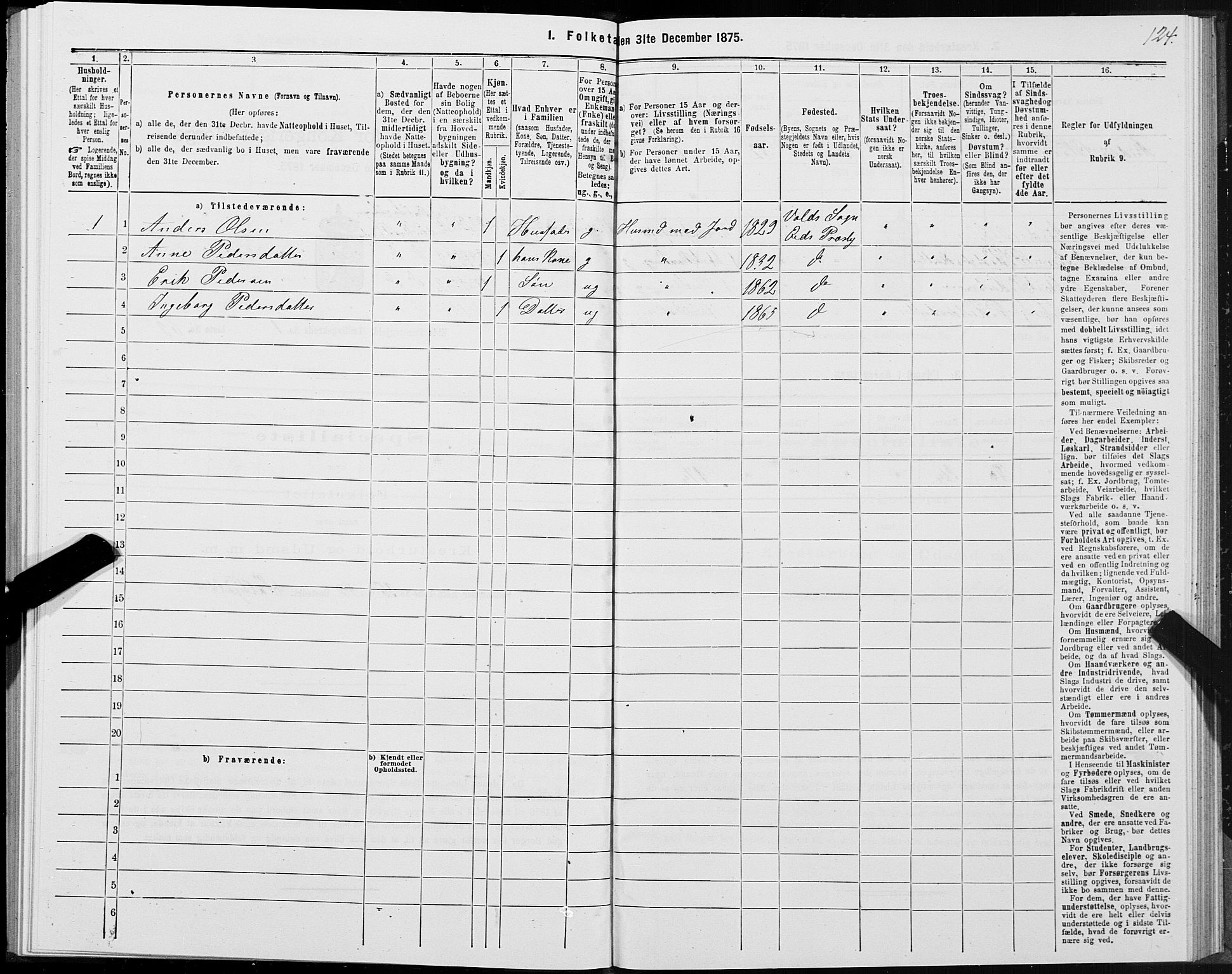 SAT, 1875 census for 1538P Eid, 1875, p. 1124