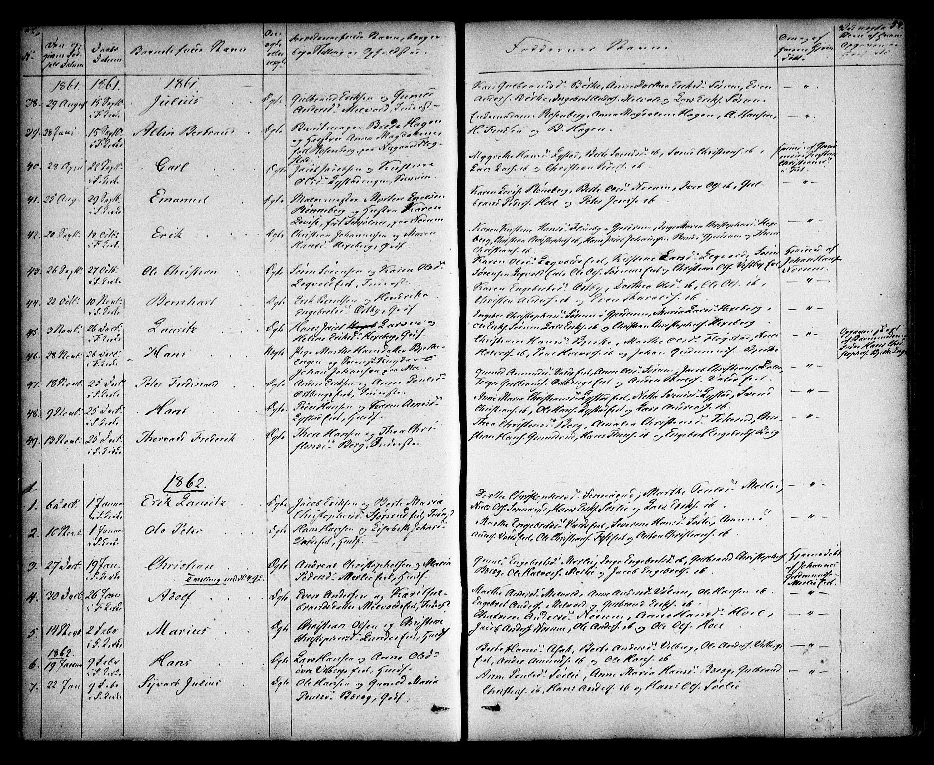 Sørum prestekontor Kirkebøker, AV/SAO-A-10303/F/Fa/L0005: Parish register (official) no. I 5, 1846-1863, p. 54