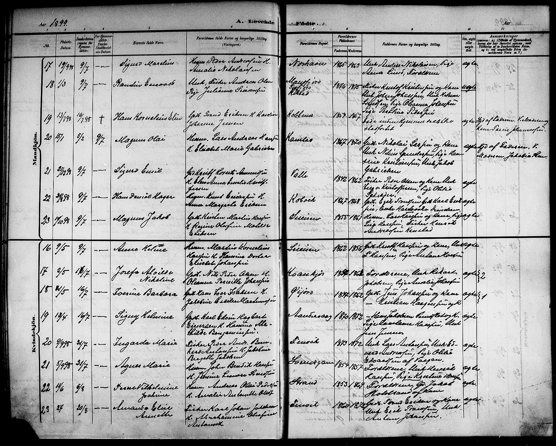 Ministerialprotokoller, klokkerbøker og fødselsregistre - Nordland, AV/SAT-A-1459/872/L1048: Parish register (copy) no. 872C04, 1898-1919