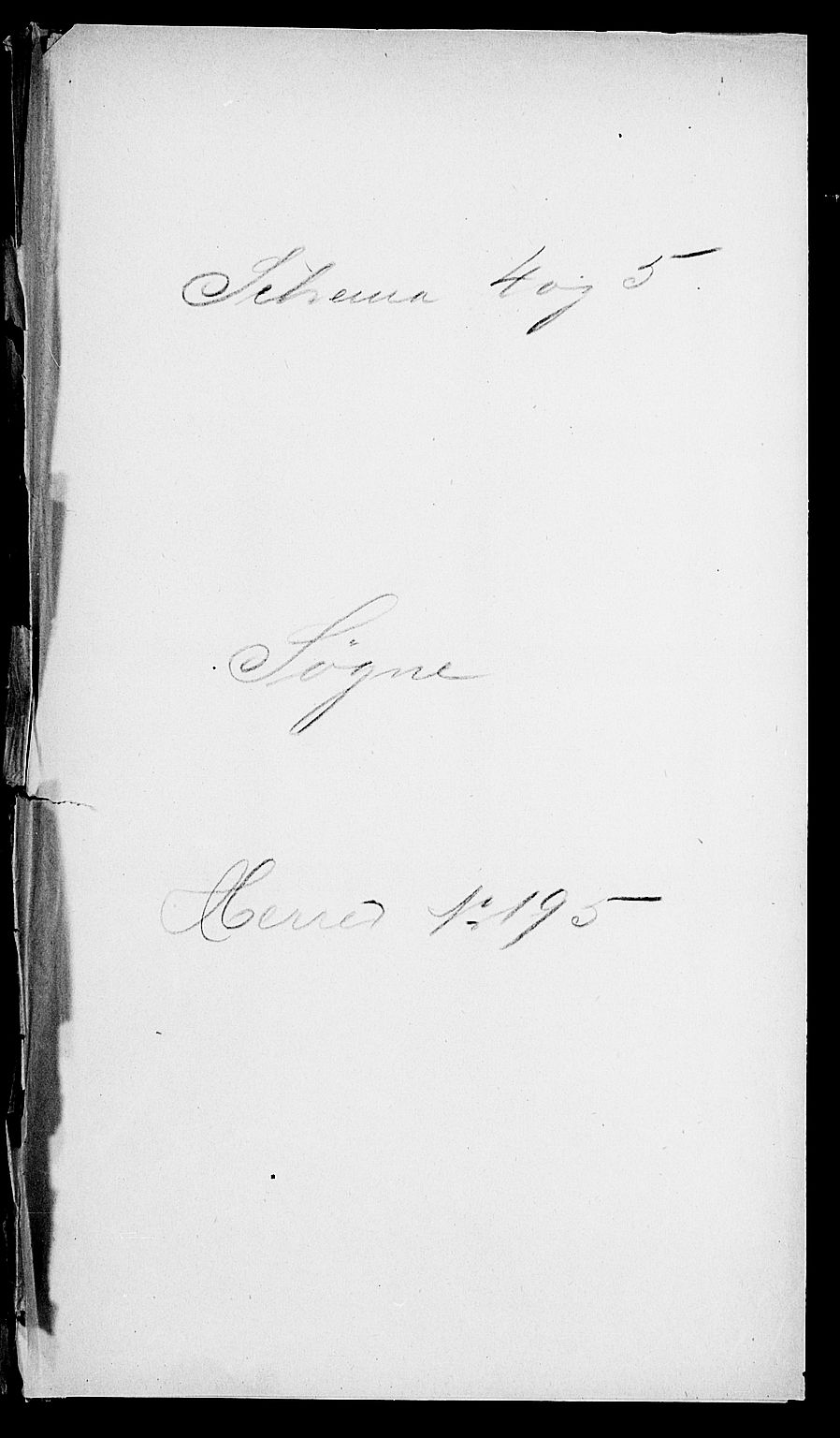 SAK, 1900 census for Søgne, 1900, p. 1
