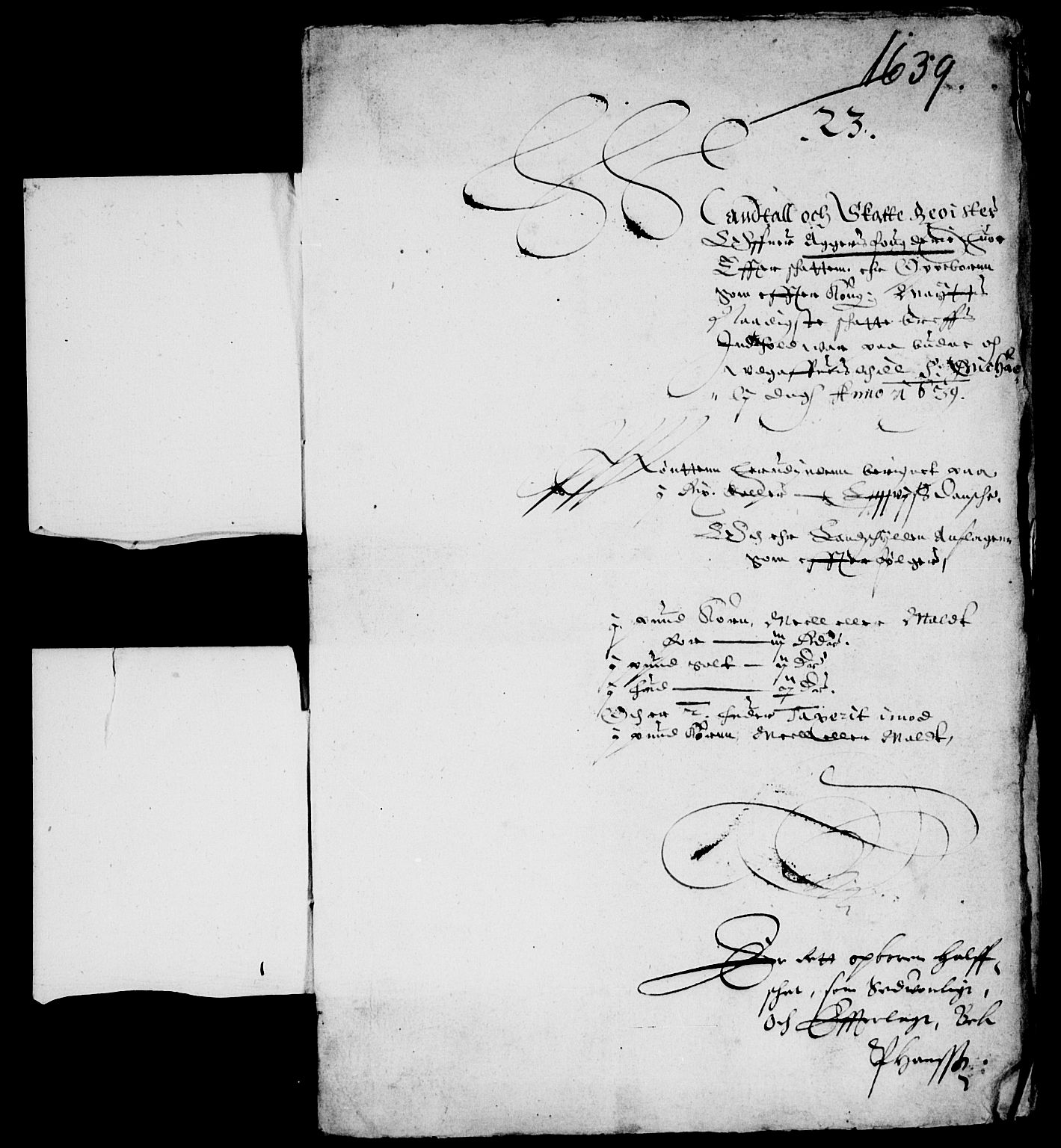Rentekammeret inntil 1814, Reviderte regnskaper, Lensregnskaper, AV/RA-EA-5023/R/Rb/Rba/L0146: Akershus len, 1639