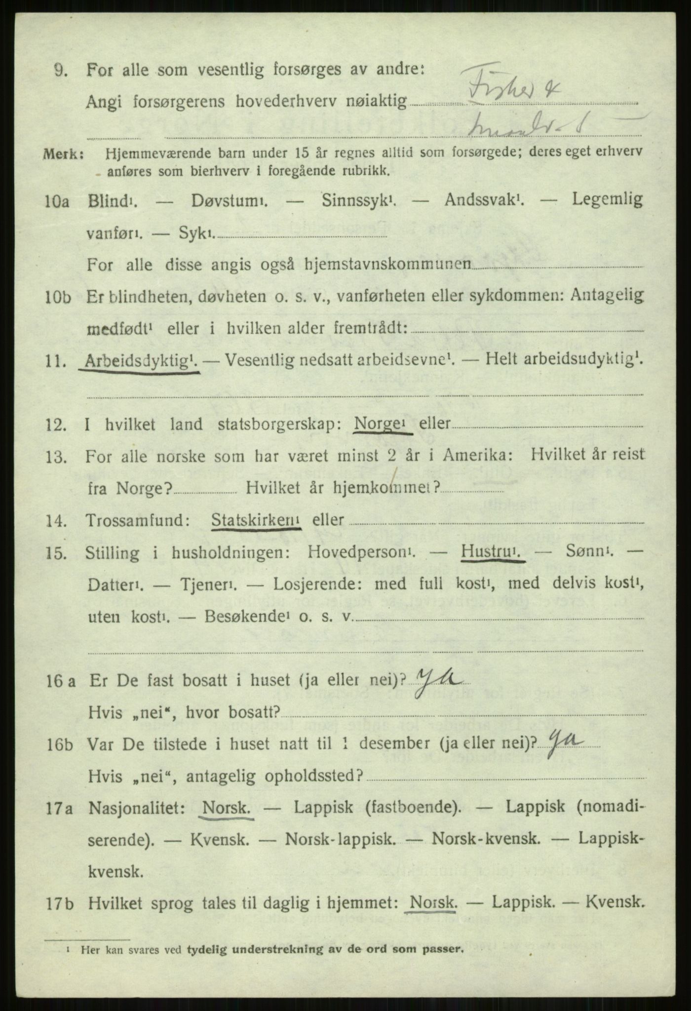 SATØ, 1920 census for Skjervøy, 1920, p. 4338