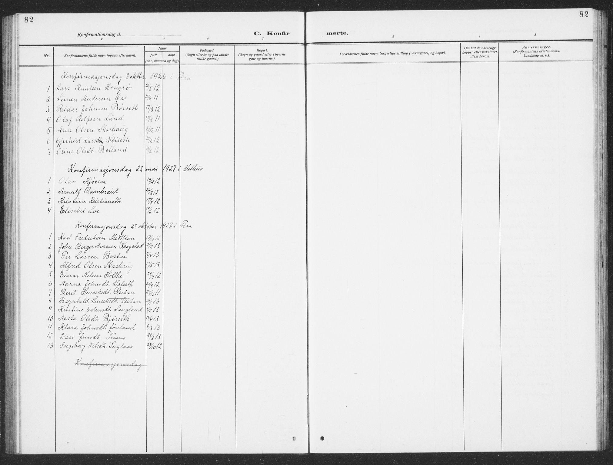 Ministerialprotokoller, klokkerbøker og fødselsregistre - Sør-Trøndelag, SAT/A-1456/693/L1124: Parish register (copy) no. 693C05, 1911-1941, p. 82
