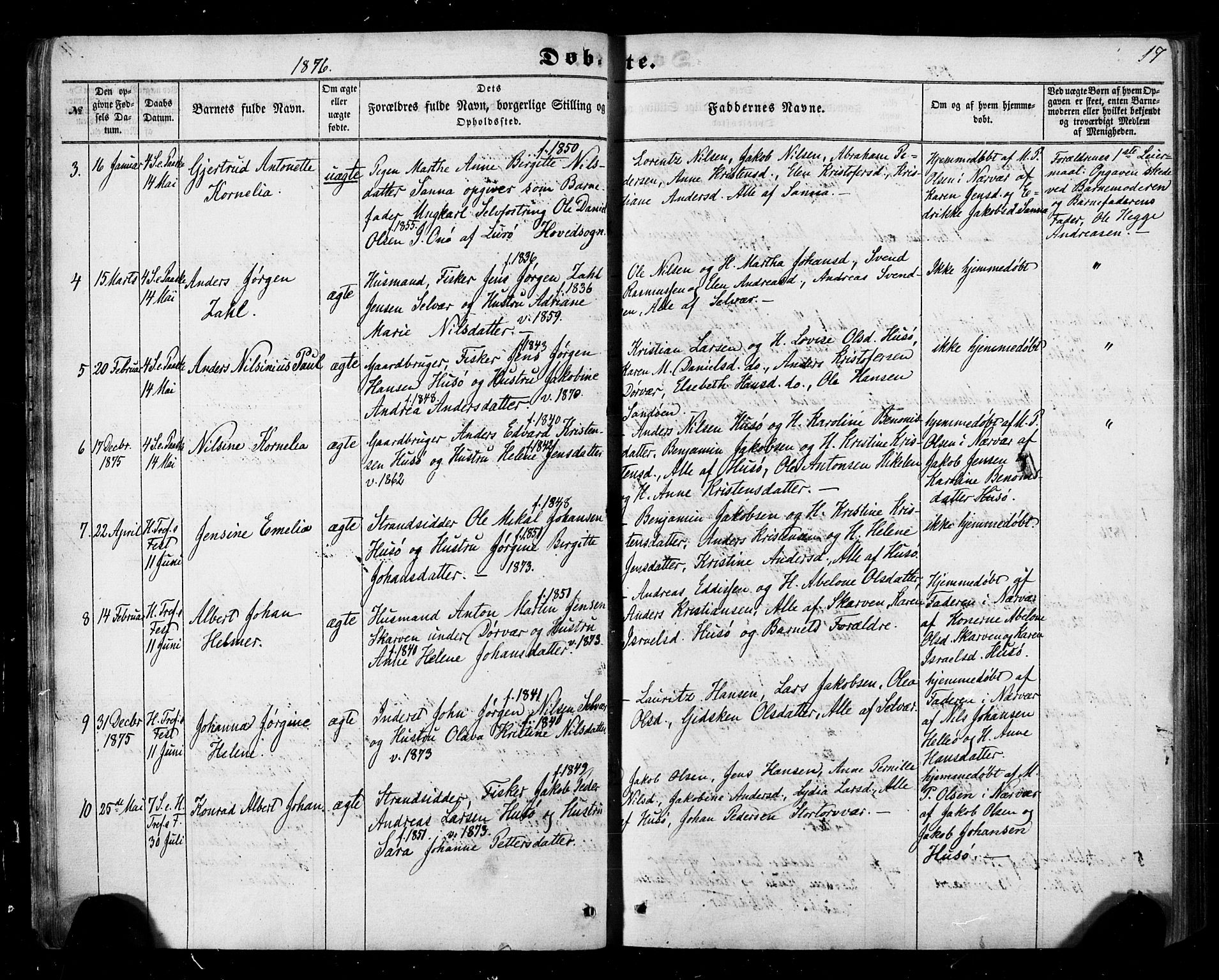 Ministerialprotokoller, klokkerbøker og fødselsregistre - Nordland, SAT/A-1459/840/L0579: Parish register (official) no. 840A01, 1863-1887, p. 17