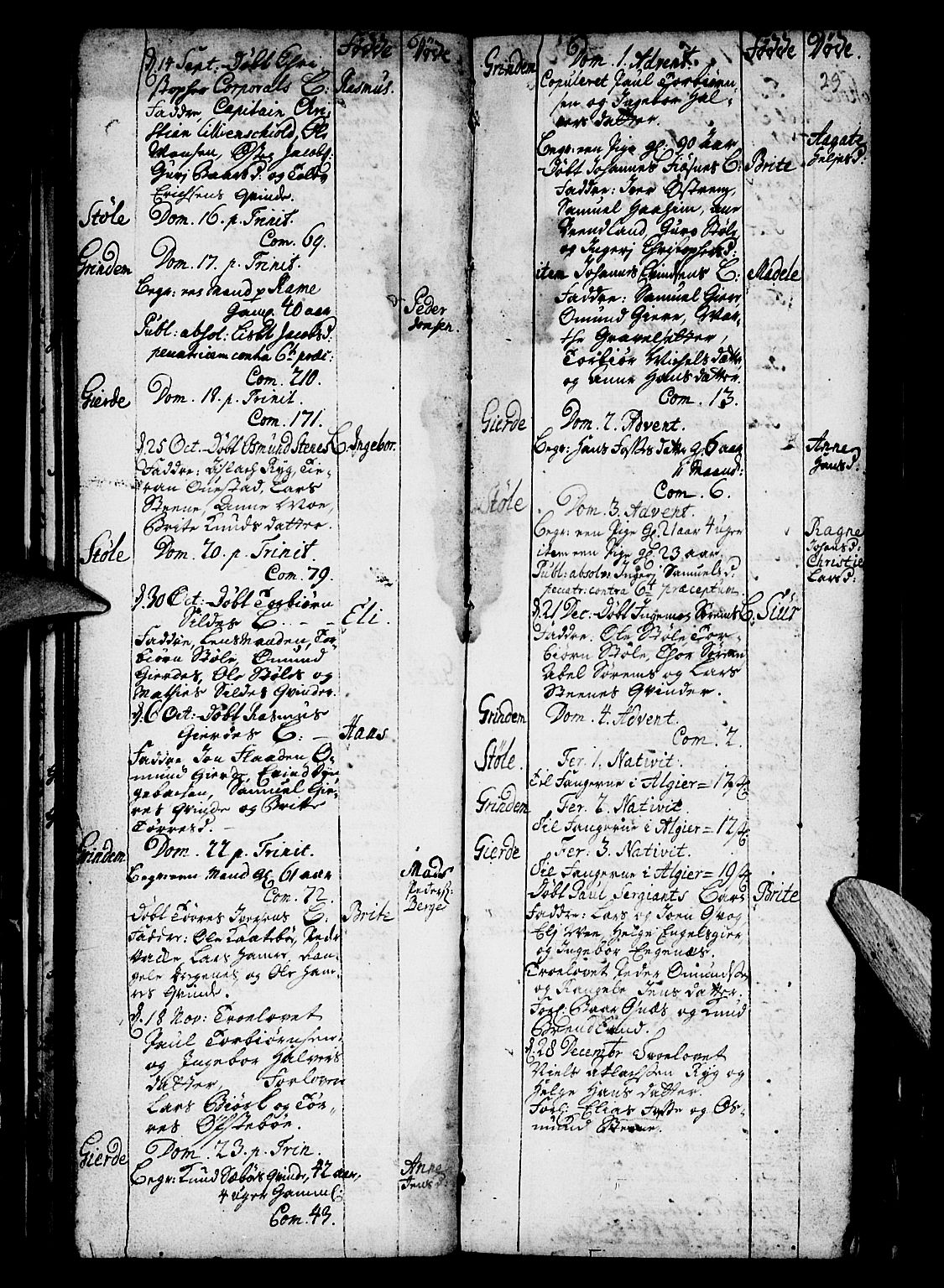 Etne sokneprestembete, AV/SAB-A-75001/H/Haa: Parish register (official) no. A 1, 1715-1741, p. 29