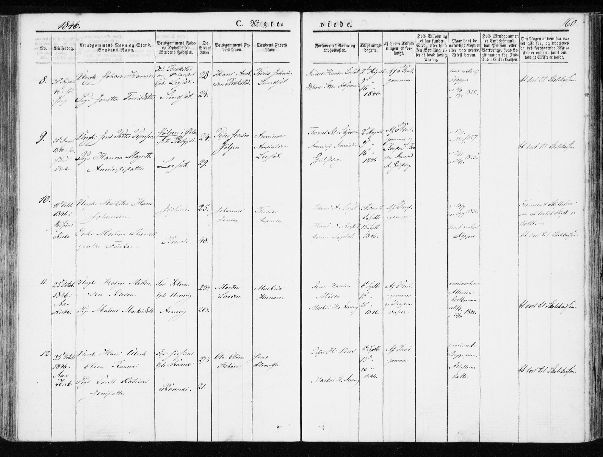 Ministerialprotokoller, klokkerbøker og fødselsregistre - Sør-Trøndelag, AV/SAT-A-1456/655/L0676: Parish register (official) no. 655A05, 1830-1847, p. 160