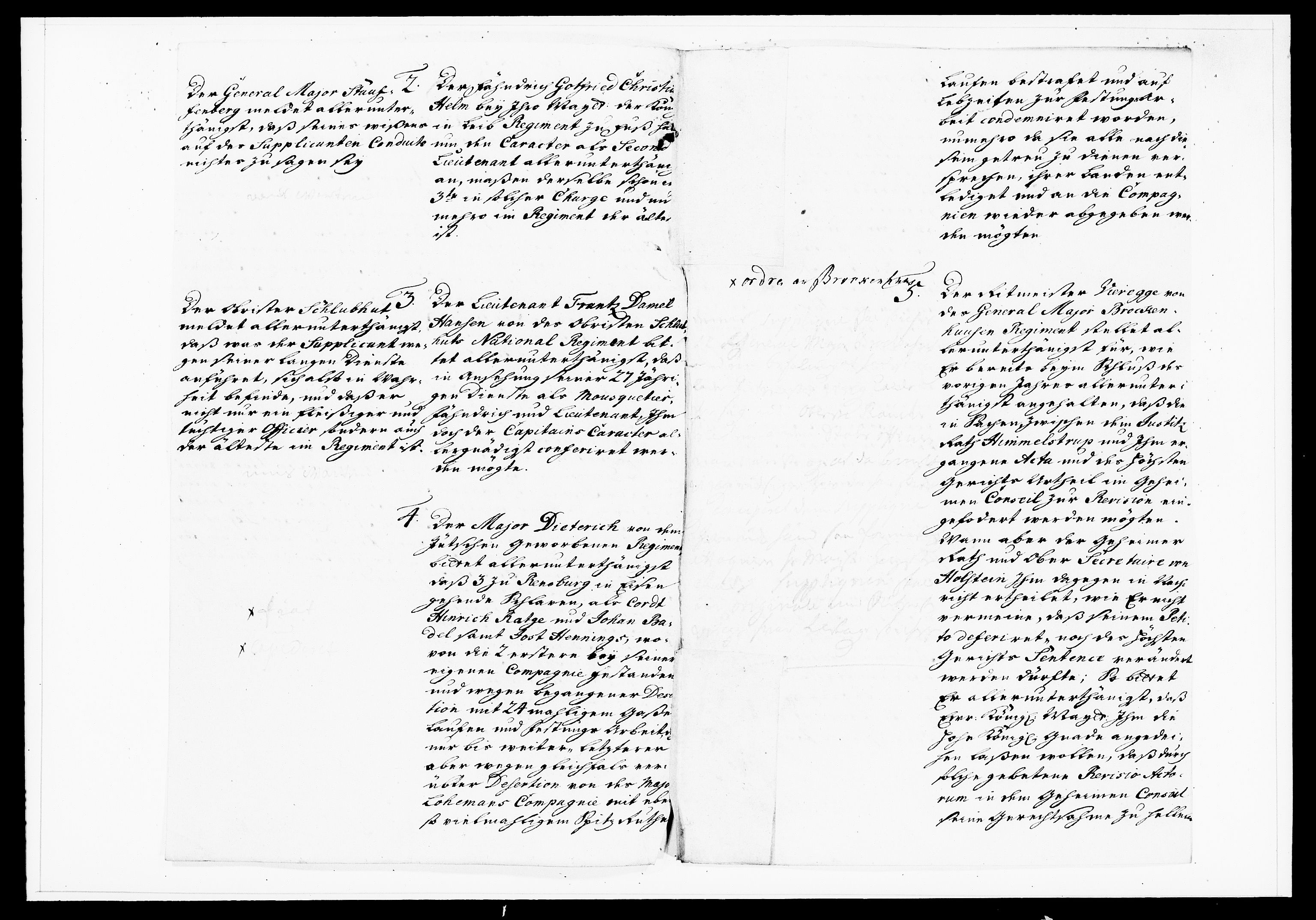 Krigskollegiet, Krigskancelliet, DRA/A-0006/-/1130-1137: Refererede sager, 1736, p. 184