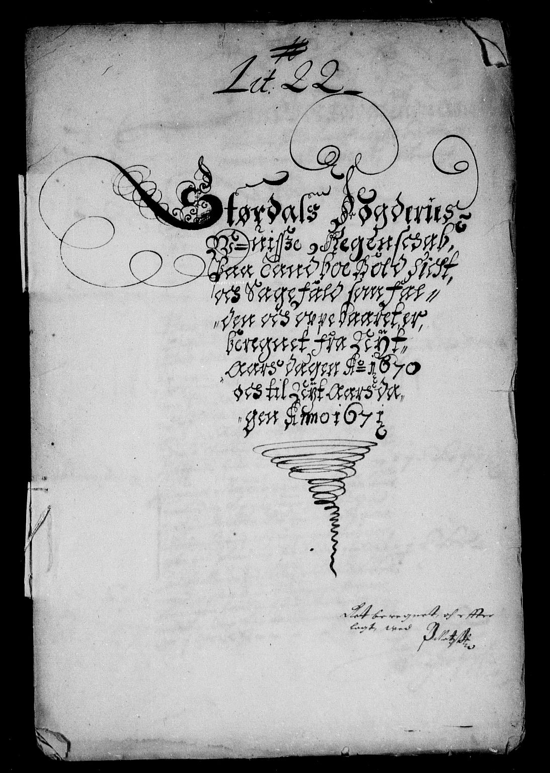 Rentekammeret inntil 1814, Reviderte regnskaper, Stiftamtstueregnskaper, Trondheim stiftamt og Nordland amt, AV/RA-EA-6044/R/Rd/L0031: Trondheim stiftamt, 1670