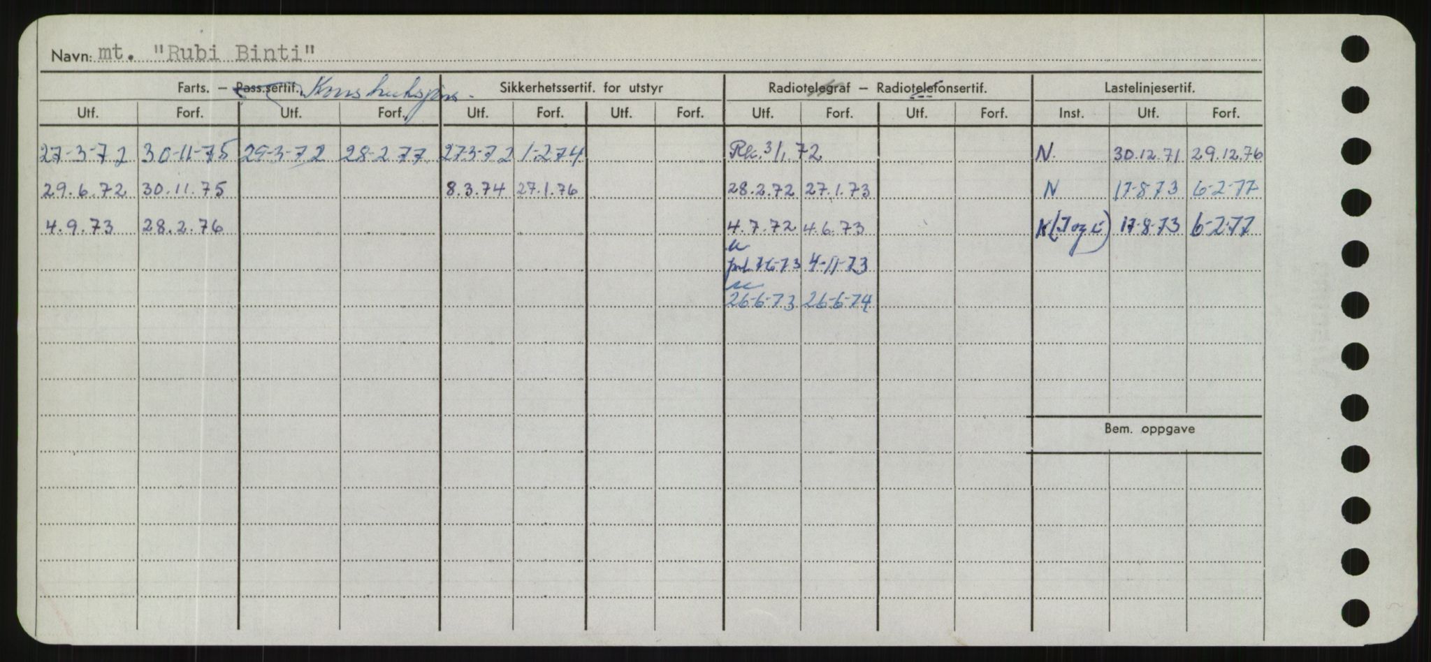 Sjøfartsdirektoratet med forløpere, Skipsmålingen, AV/RA-S-1627/H/Hd/L0031: Fartøy, Rju-Sam, p. 270