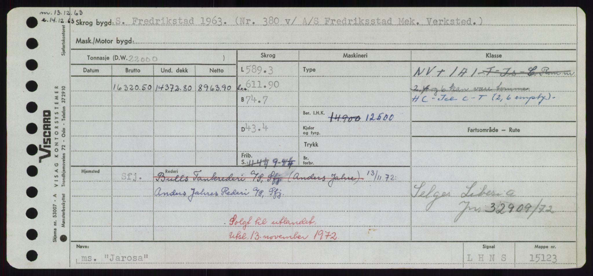 Sjøfartsdirektoratet med forløpere, Skipsmålingen, RA/S-1627/H/Hd/L0019: Fartøy, J, p. 279