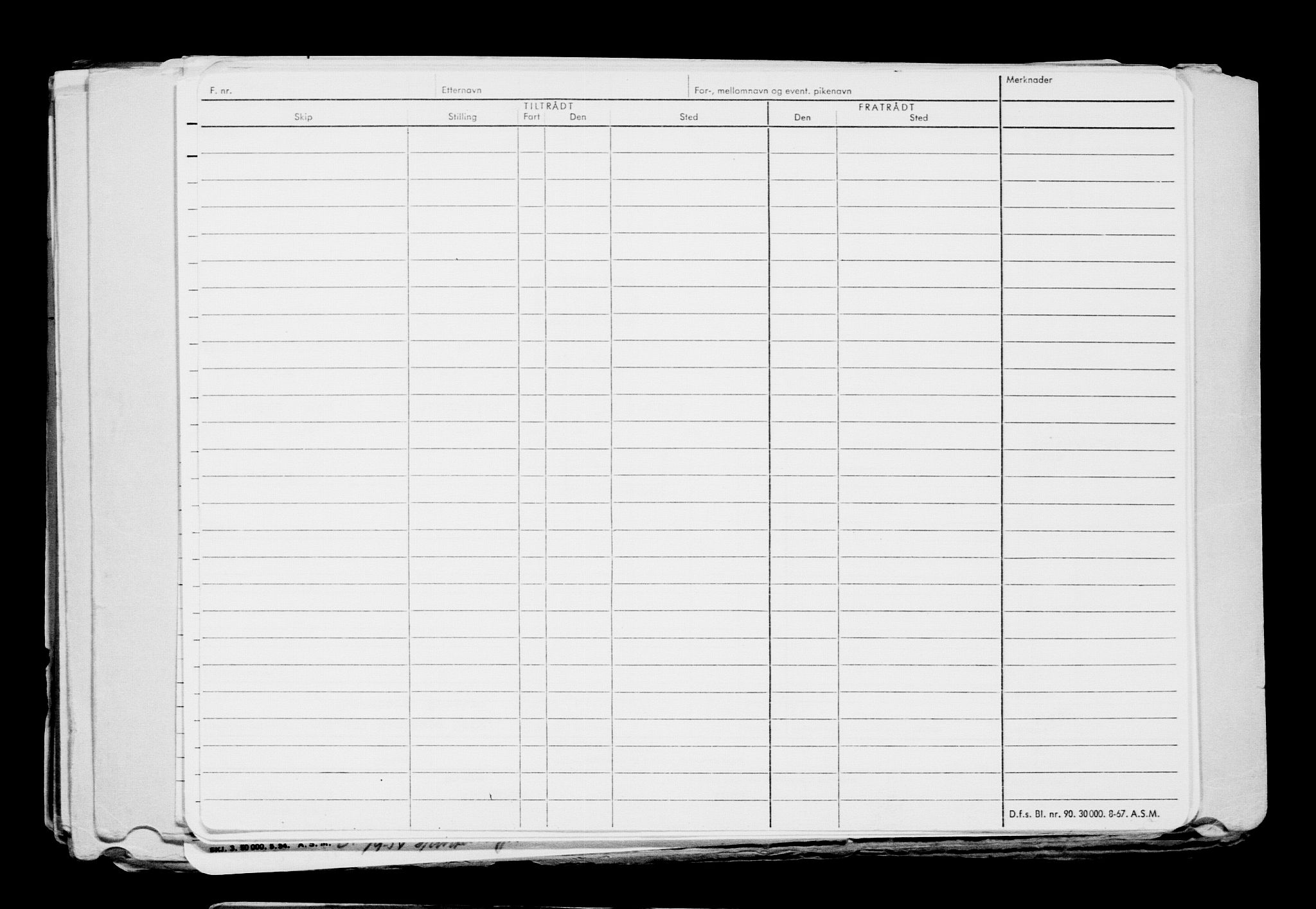 Direktoratet for sjømenn, RA/S-3545/G/Gb/L0213: Hovedkort, 1922, p. 304