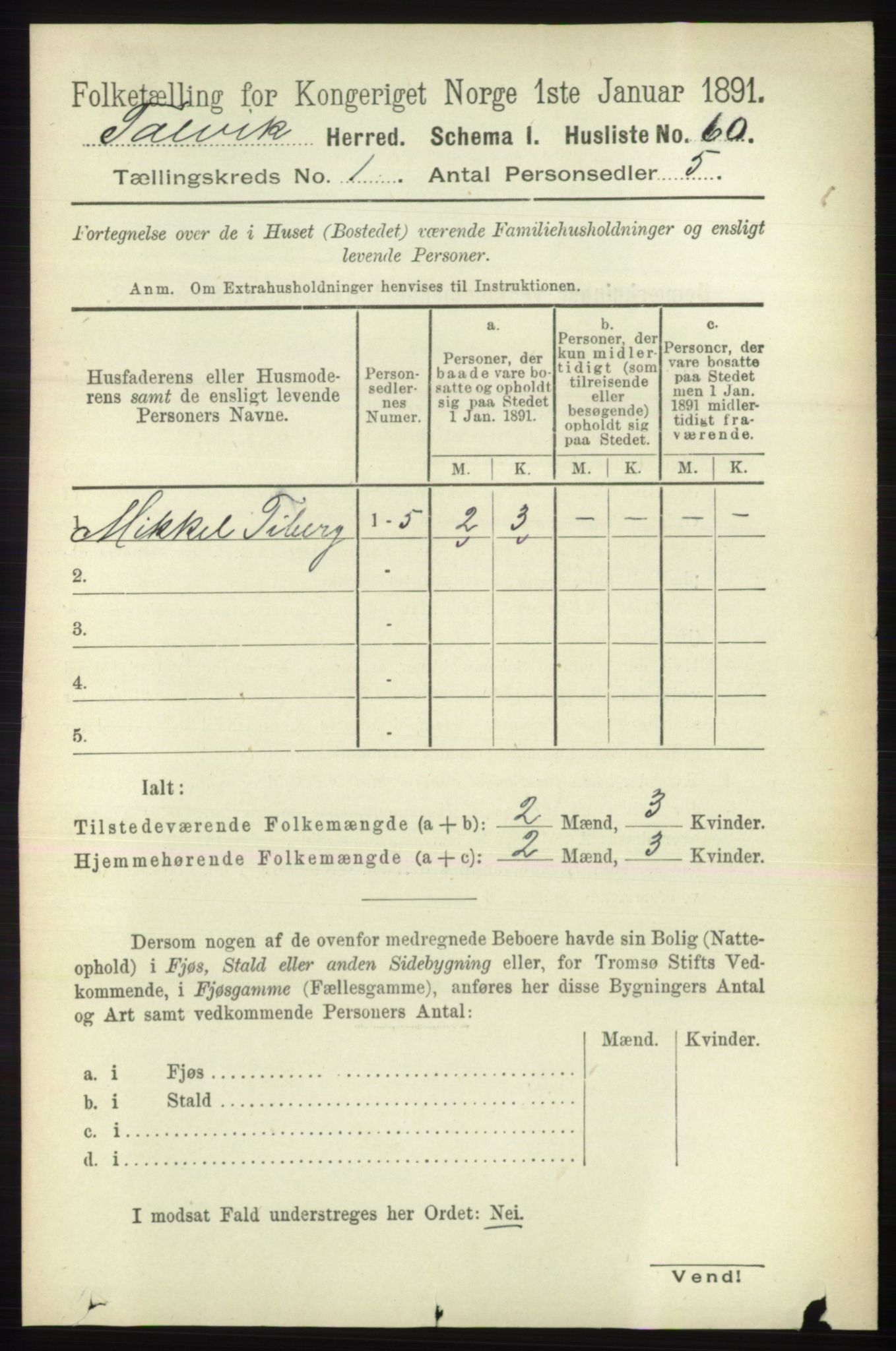 RA, 1891 census for 2013 Talvik, 1891, p. 96