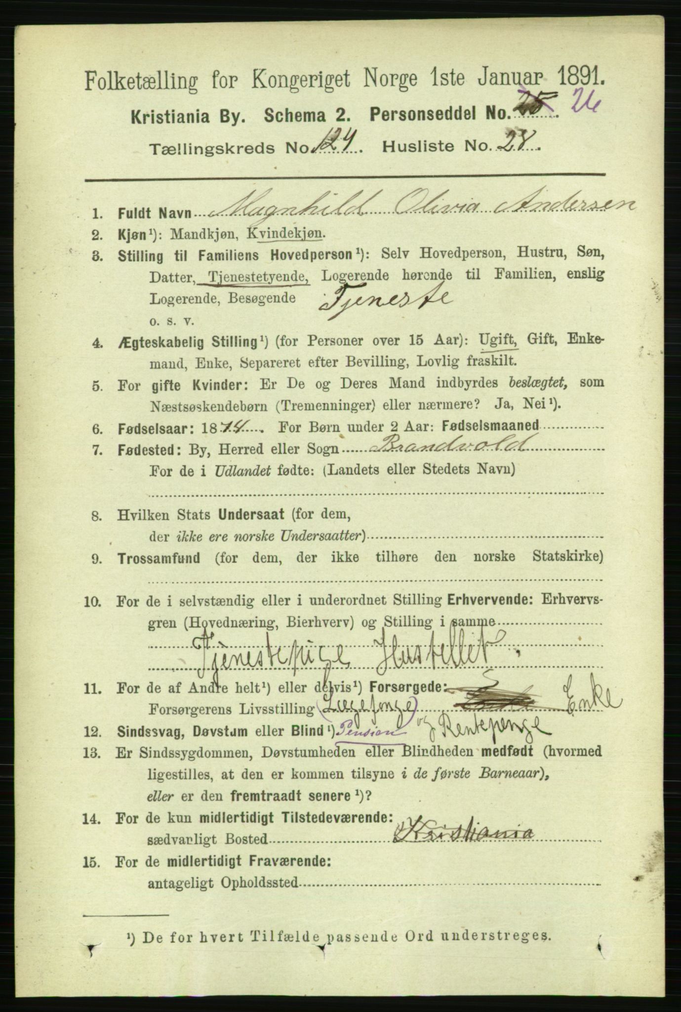 RA, 1891 census for 0301 Kristiania, 1891, p. 66059