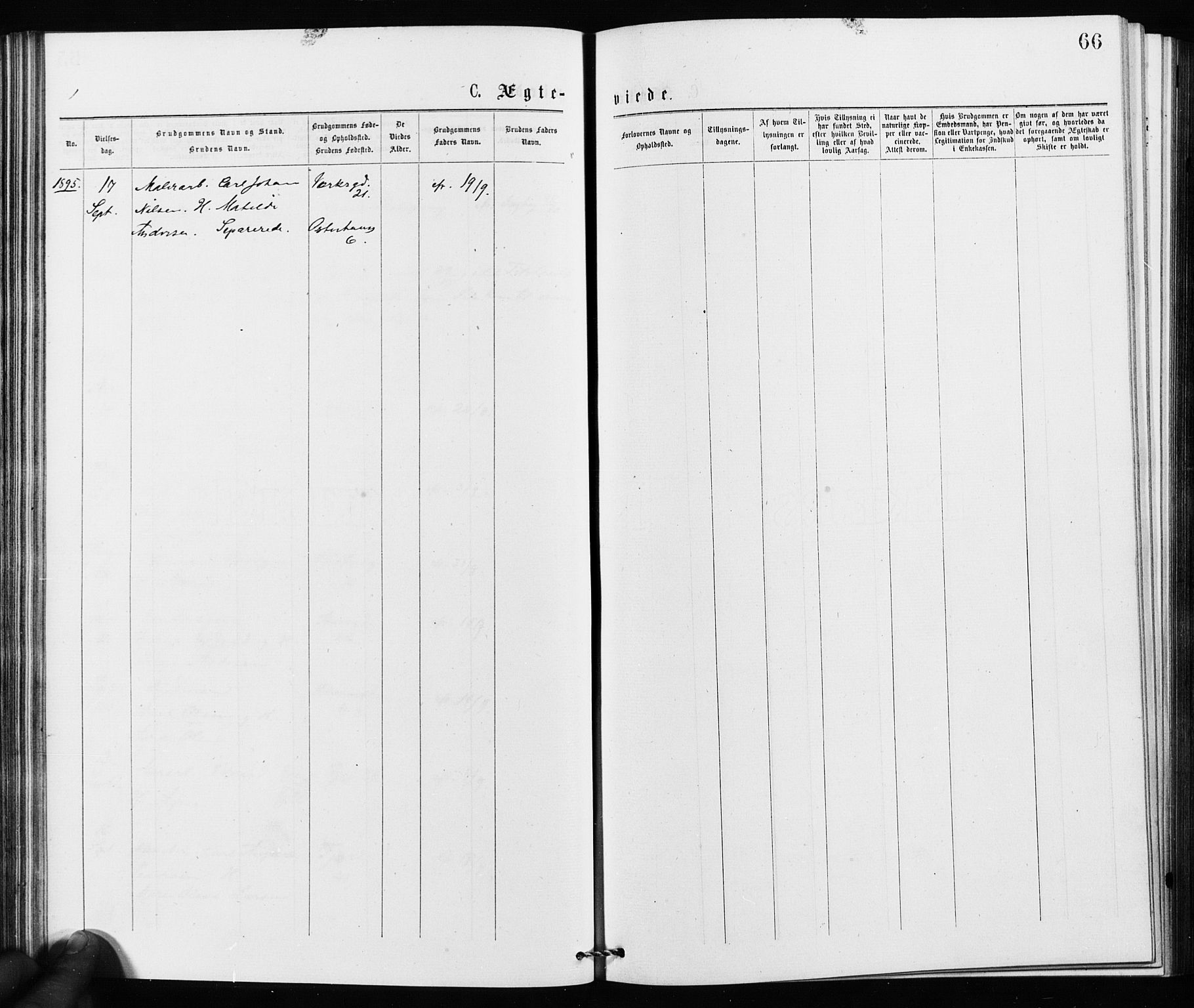 Jakob prestekontor Kirkebøker, SAO/A-10850/F/Fa/L0002: Parish register (official) no. 2, 1875-1879, p. 66