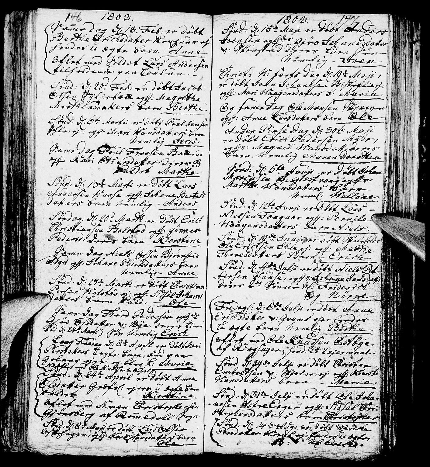 Nes prestekontor, Hedmark, AV/SAH-PREST-020/L/La/L0002: Parish register (copy) no. 2, 1785-1813, p. 146-147