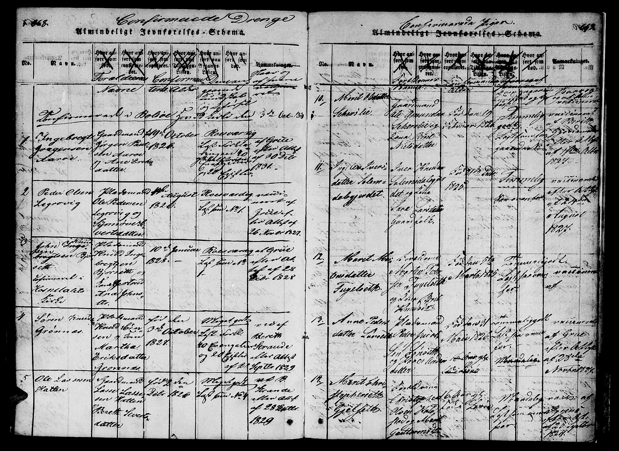 Ministerialprotokoller, klokkerbøker og fødselsregistre - Møre og Romsdal, SAT/A-1454/555/L0652: Parish register (official) no. 555A03, 1817-1843, p. 668-669
