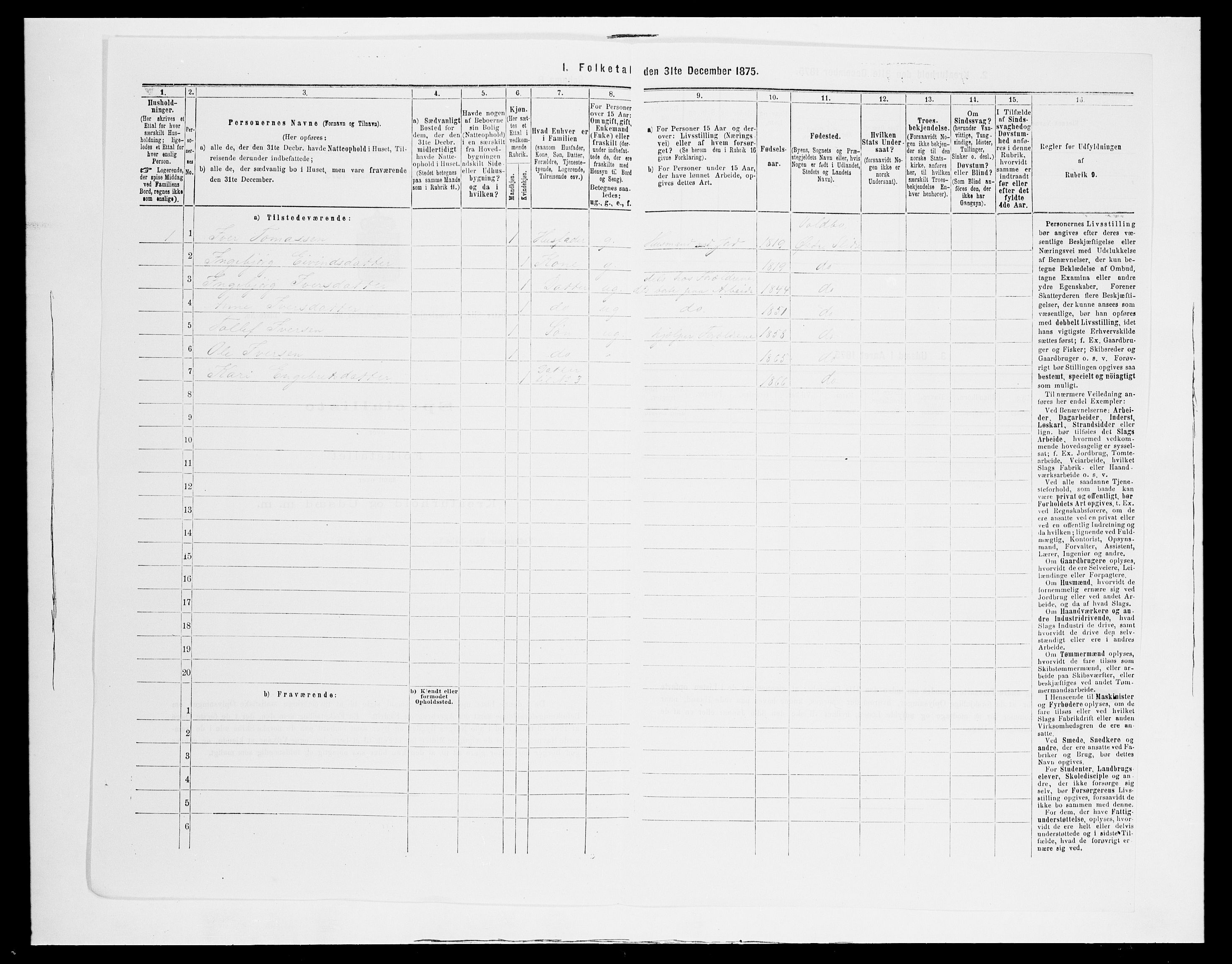 SAH, 1875 census for 0544P Øystre Slidre, 1875, p. 453