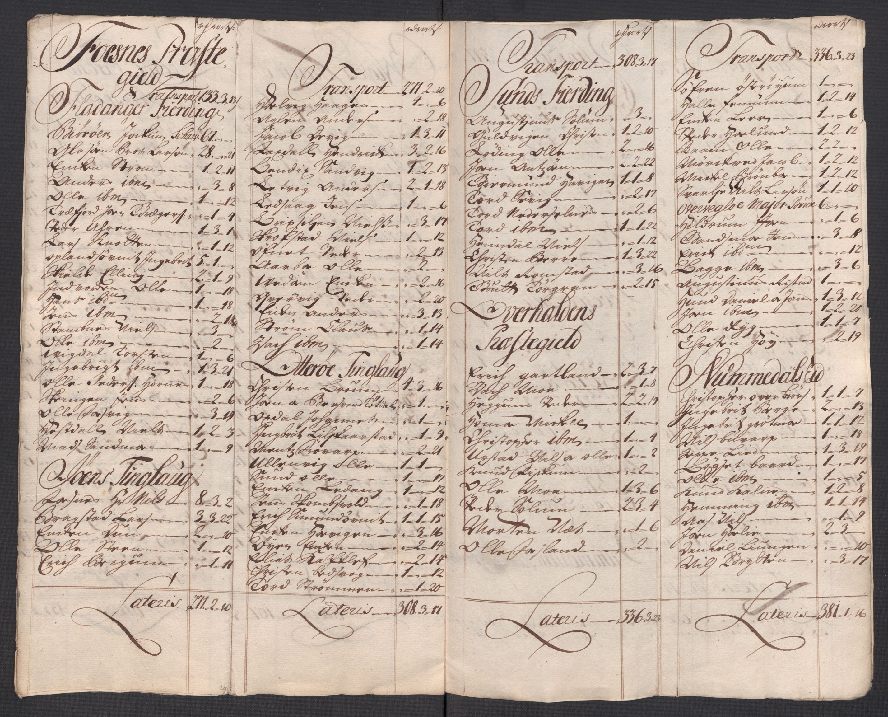 Rentekammeret inntil 1814, Reviderte regnskaper, Fogderegnskap, AV/RA-EA-4092/R64/L4435: Fogderegnskap Namdal, 1714, p. 235