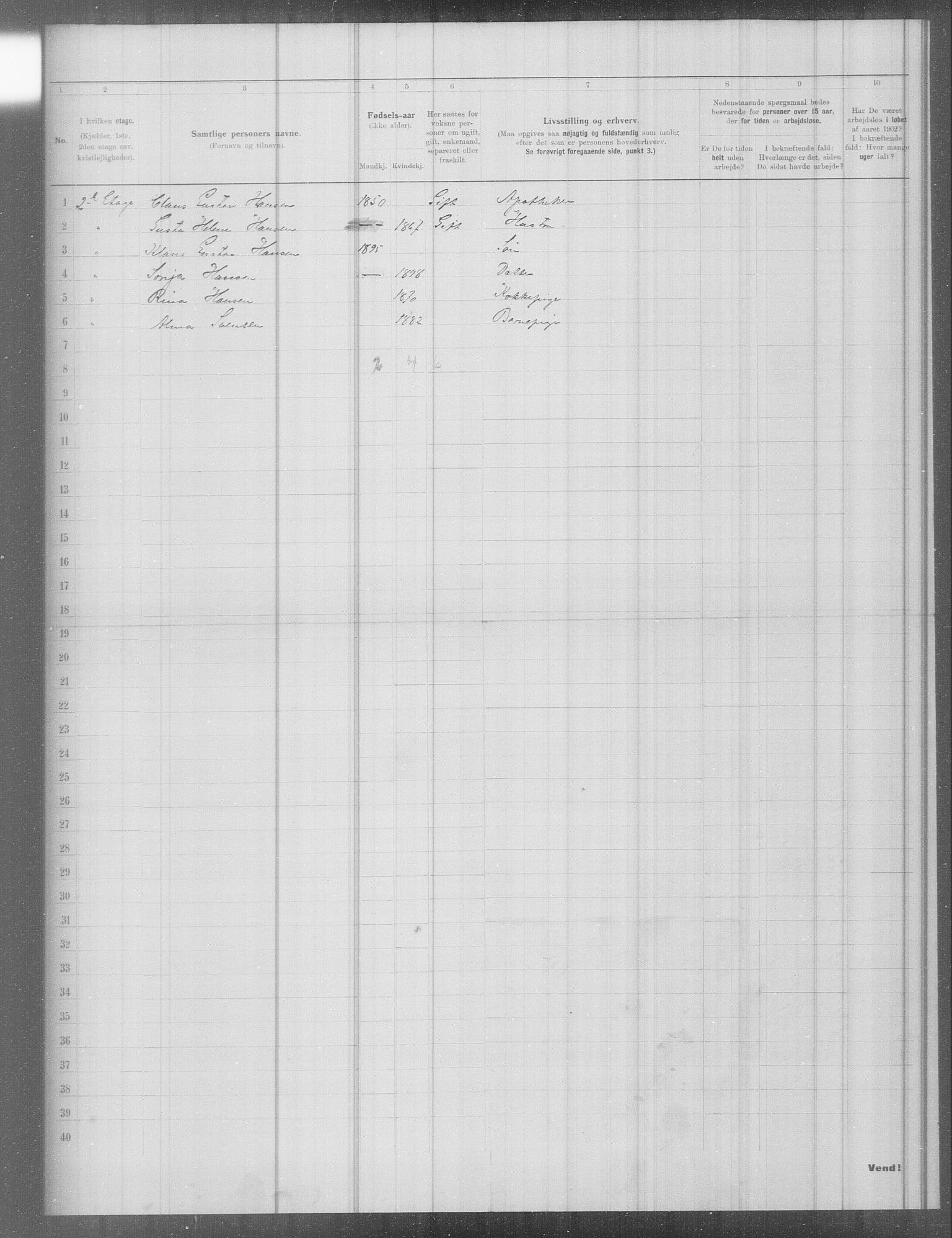 OBA, Municipal Census 1902 for Kristiania, 1902, p. 7147