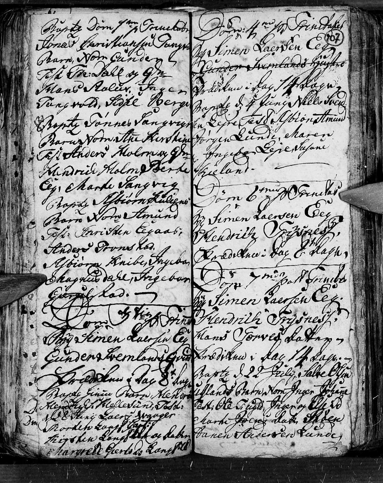 Søgne sokneprestkontor, AV/SAK-1111-0037/F/Fb/Fbb/L0001: Parish register (copy) no. B 1, 1779-1802, p. 107