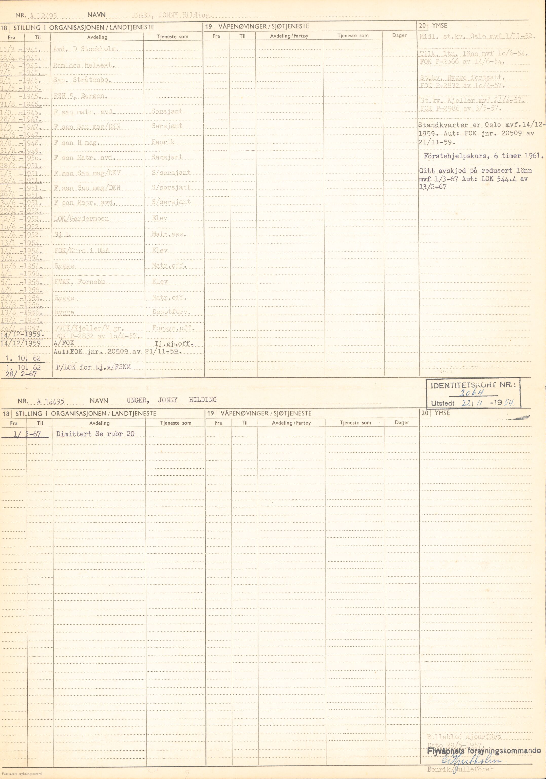 Forsvaret, Forsvarets overkommando/Luftforsvarsstaben, AV/RA-RAFA-4079/P/Pa/L0038: Personellpapirer, 1914, p. 285